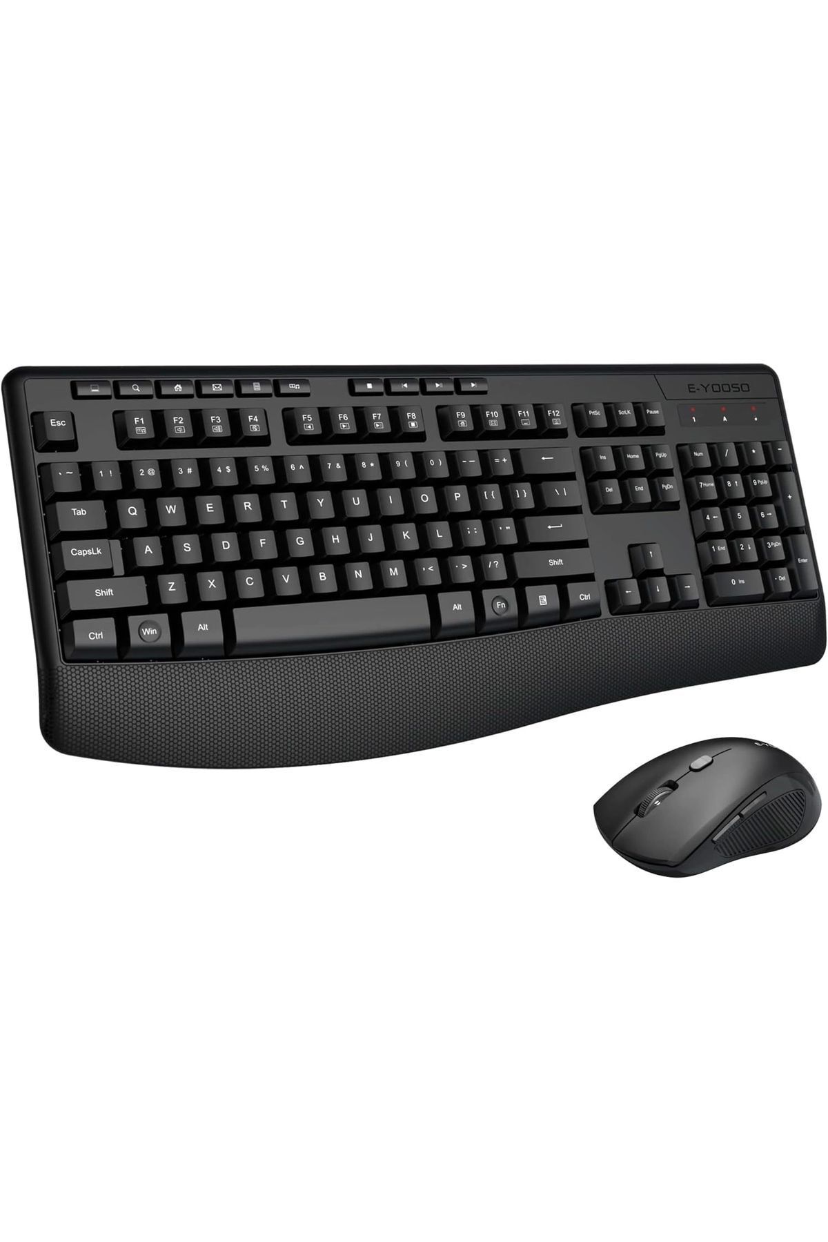 Genel Markalar Kablosuz Klavye Mouse Set E787 Siyah Ingilizce Keyboard Modern Tasarım 826334