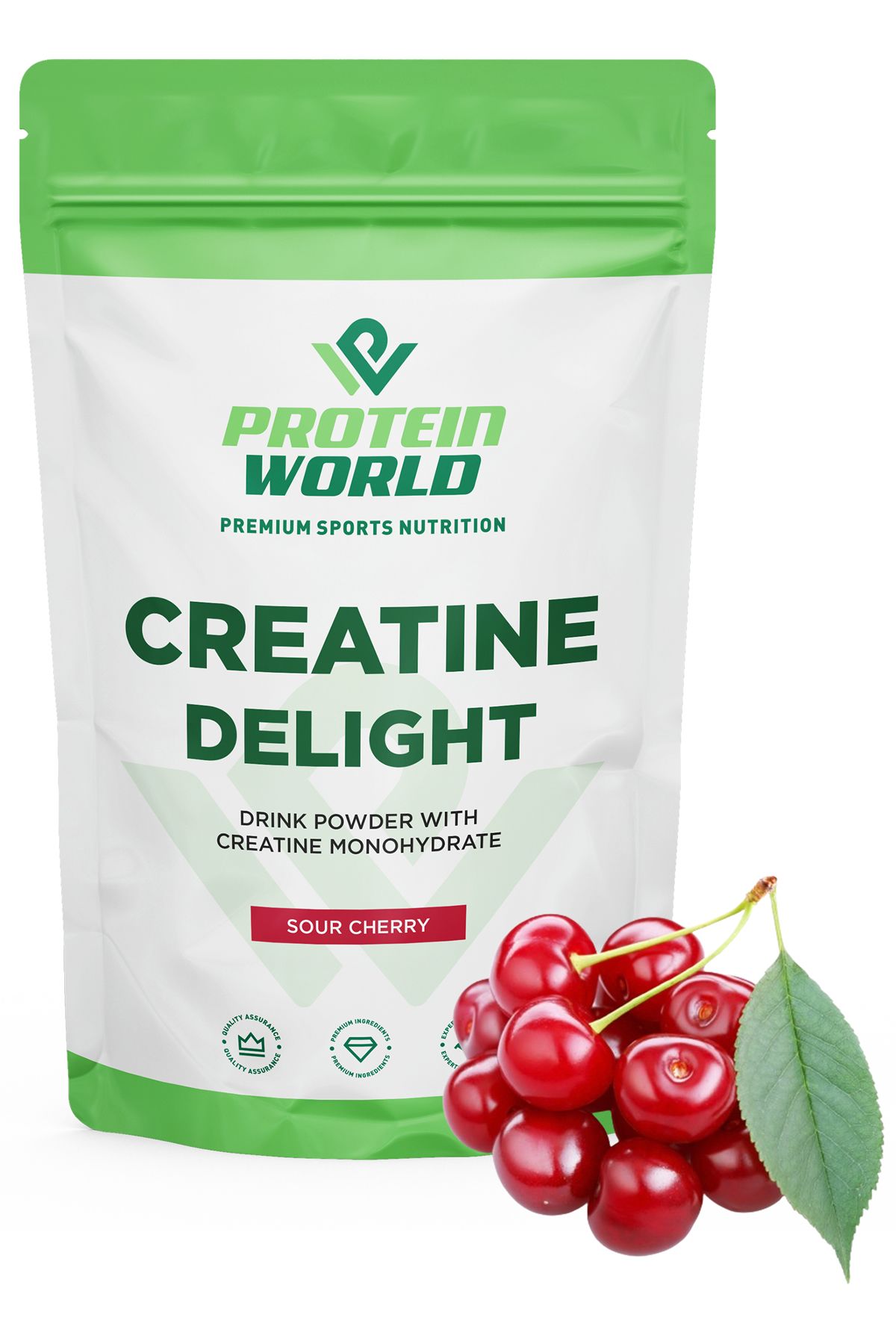 ProteinWorld Creatine Delight - 250 G - Vişne Aromalı - 50 Servis - Kreatin Monohidrat Creatine Monohydrate