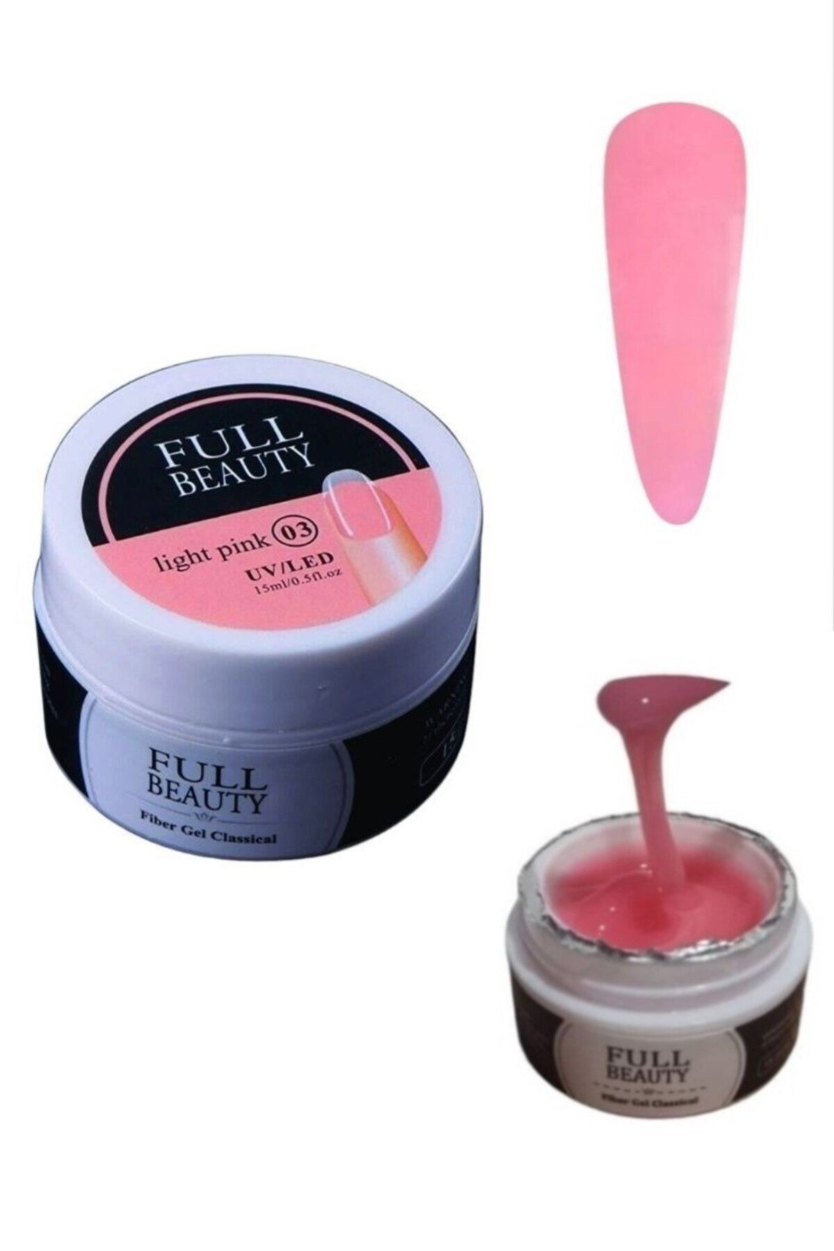 Full Beauty Protez Tırnak Jeli Builder Jel Light Pink Pembe 15ml