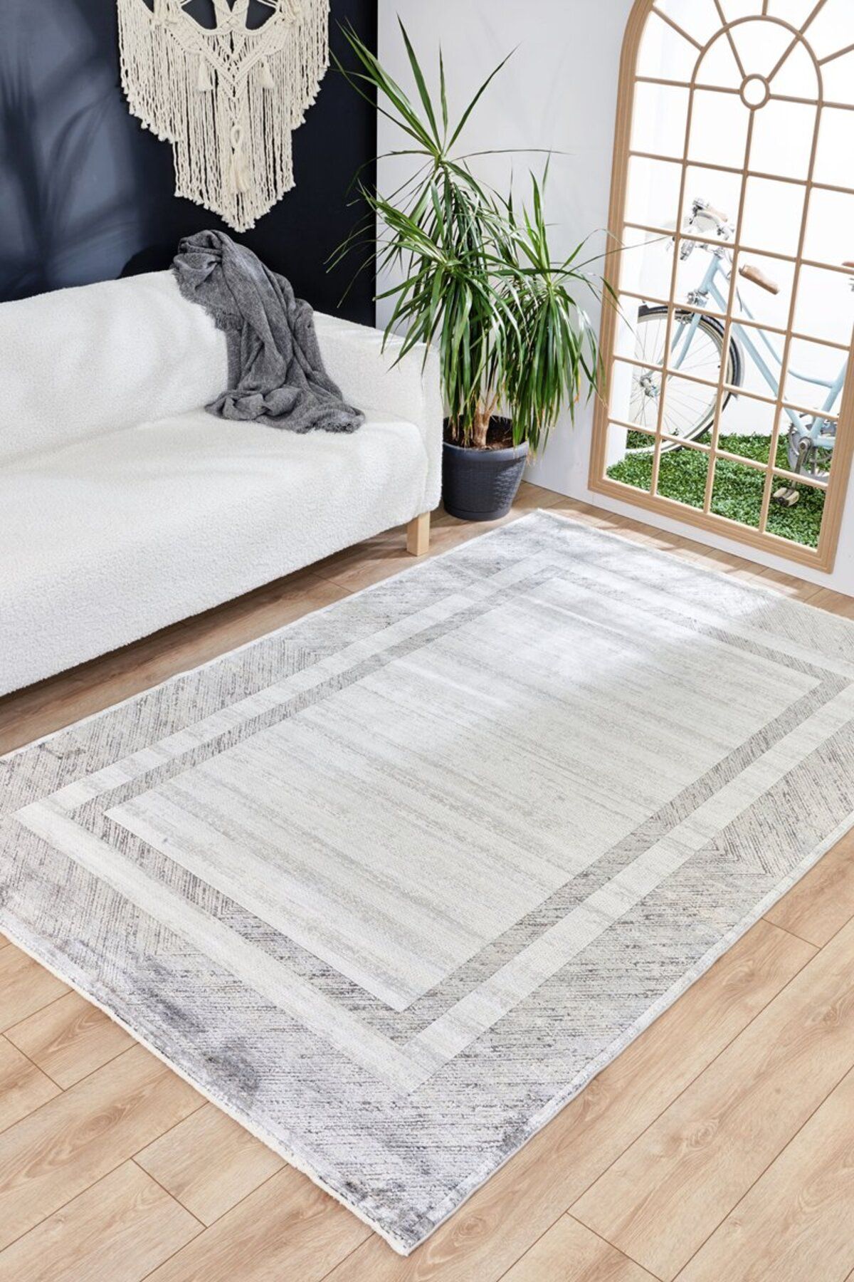 APEX HALI Elit 8106 Yüksek Kalite Ipek Bambu Parıltılı 100 tarak Halı Premium Salon Halısı