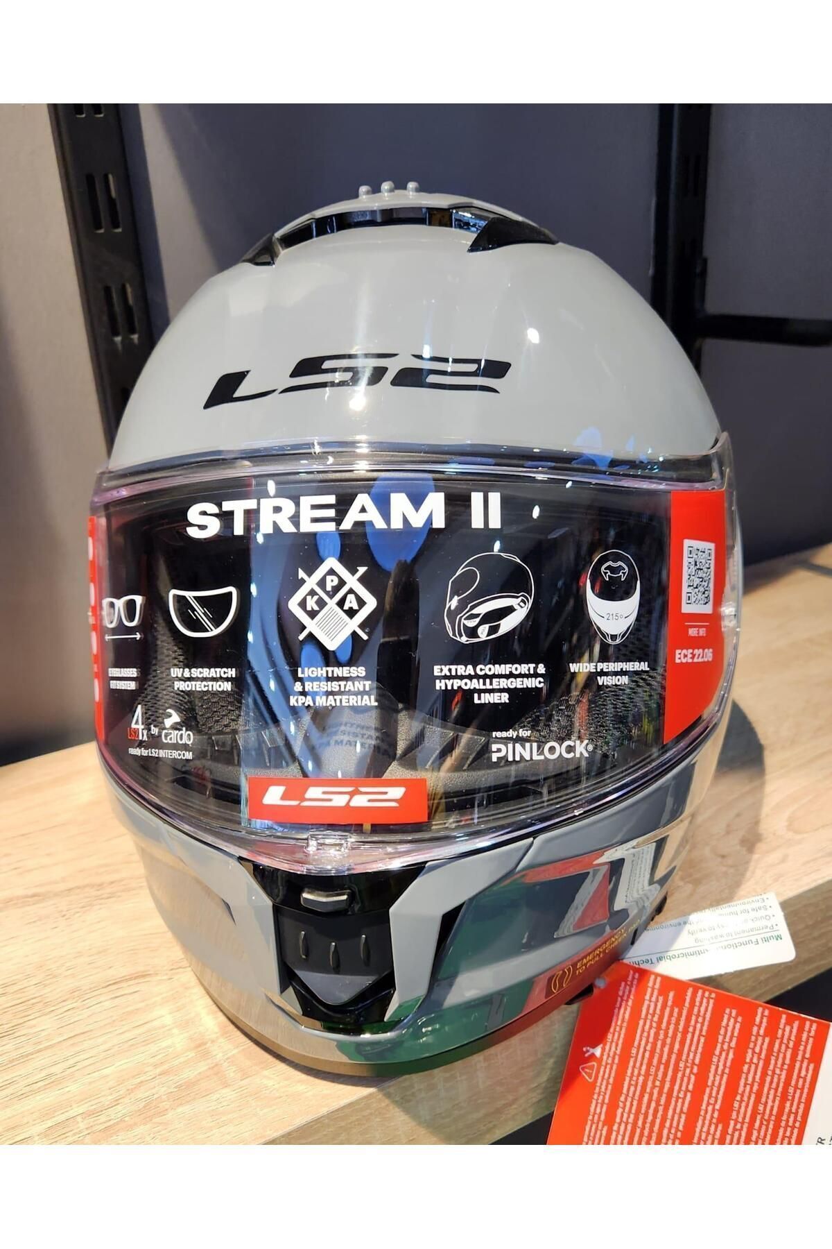 LS2 STREAM 2 NARDO GRİ KAPALI KASK