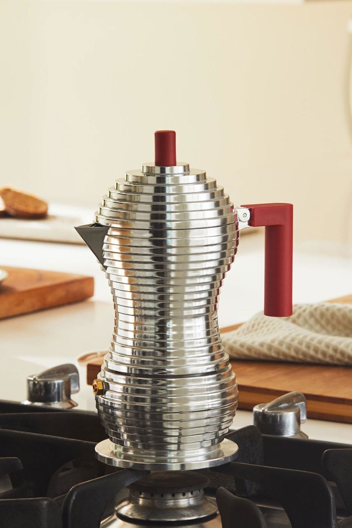 Alessi Pulcina Kırmızı 70 ml Espresso Makinesi