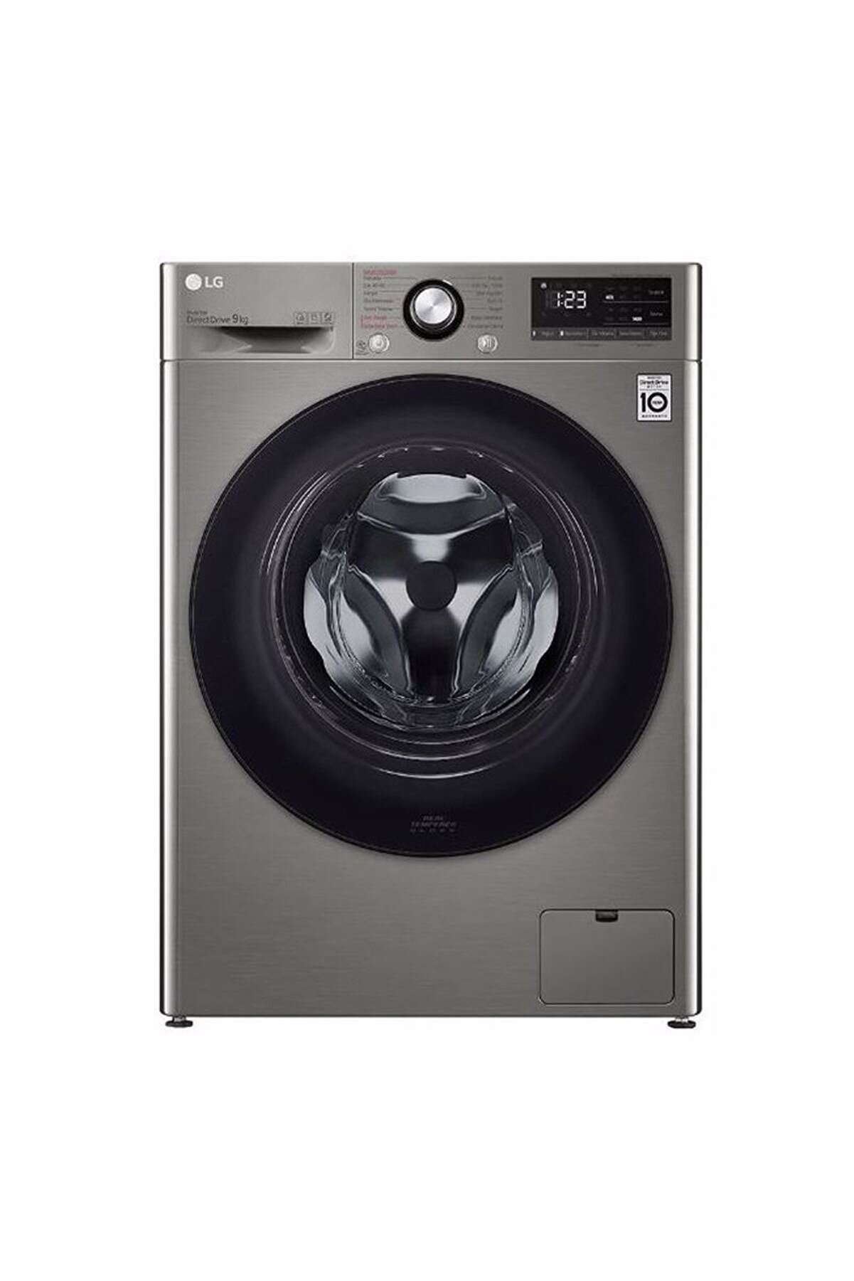 F4v3vywkpe 9 Kg 1400 Devir Gri Çamaşır Makinesi