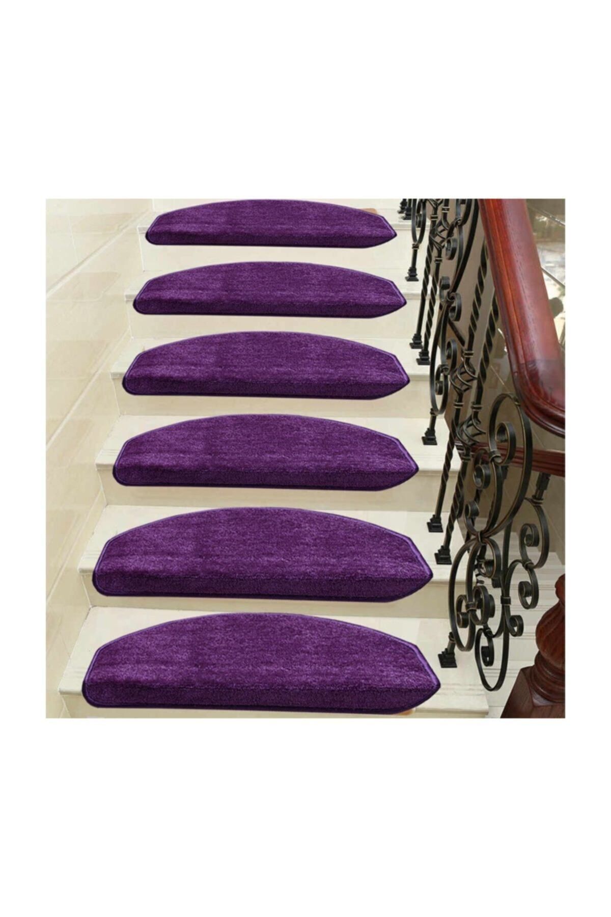 Stepmat Mor Kendinden Yapışkanlı Merdiven Basamak Paspası / Halısı