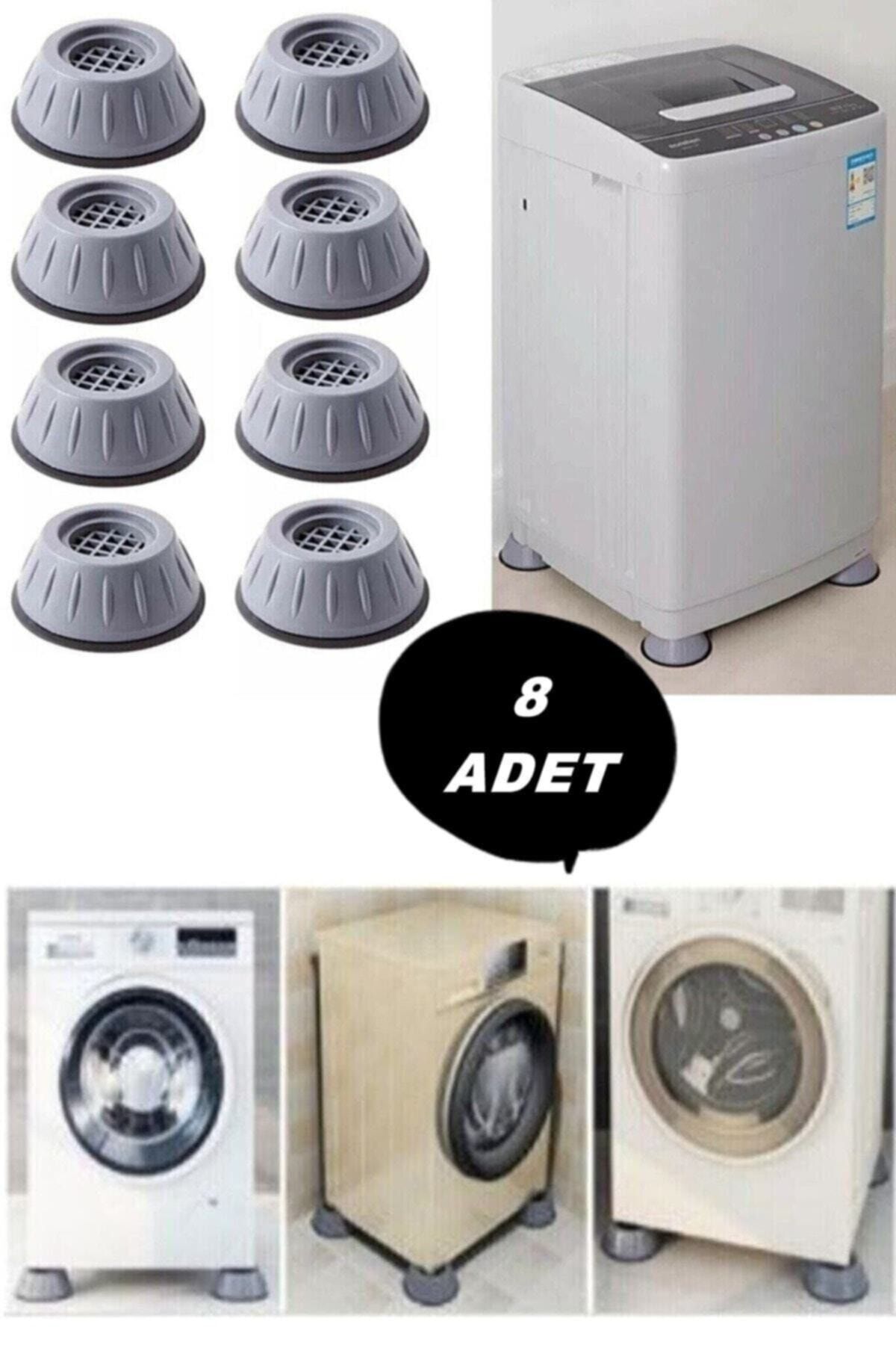 Carat Home Beyaz Eşya Altlığı Ayağı 8 Adet Çamaşır Bulaşık Makinası Buzdolabı Yükseltici Titreşim Önleyici