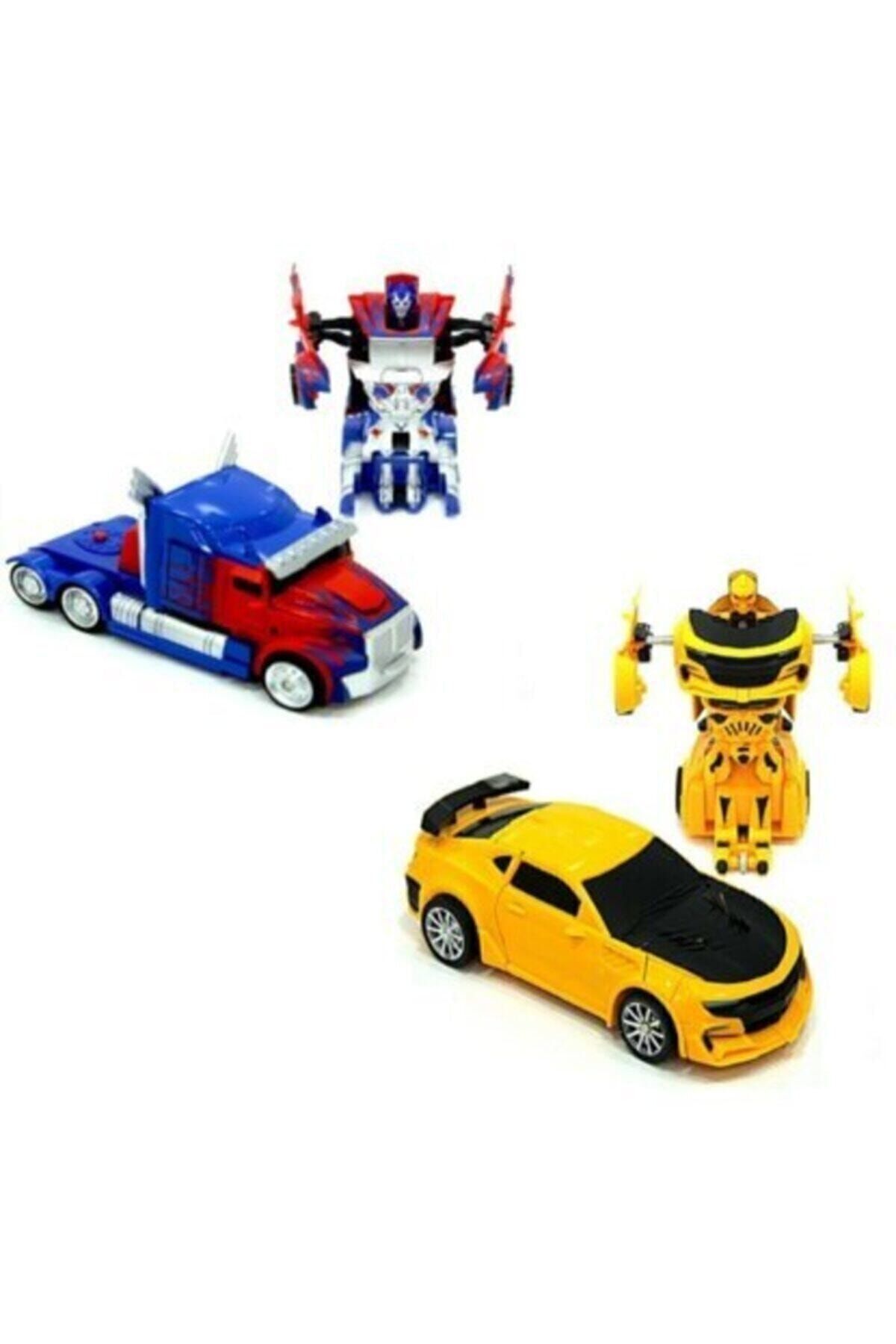 can oyuncak Transformers Bumblebee Tır Optımus Prıme Ve Bumblebee