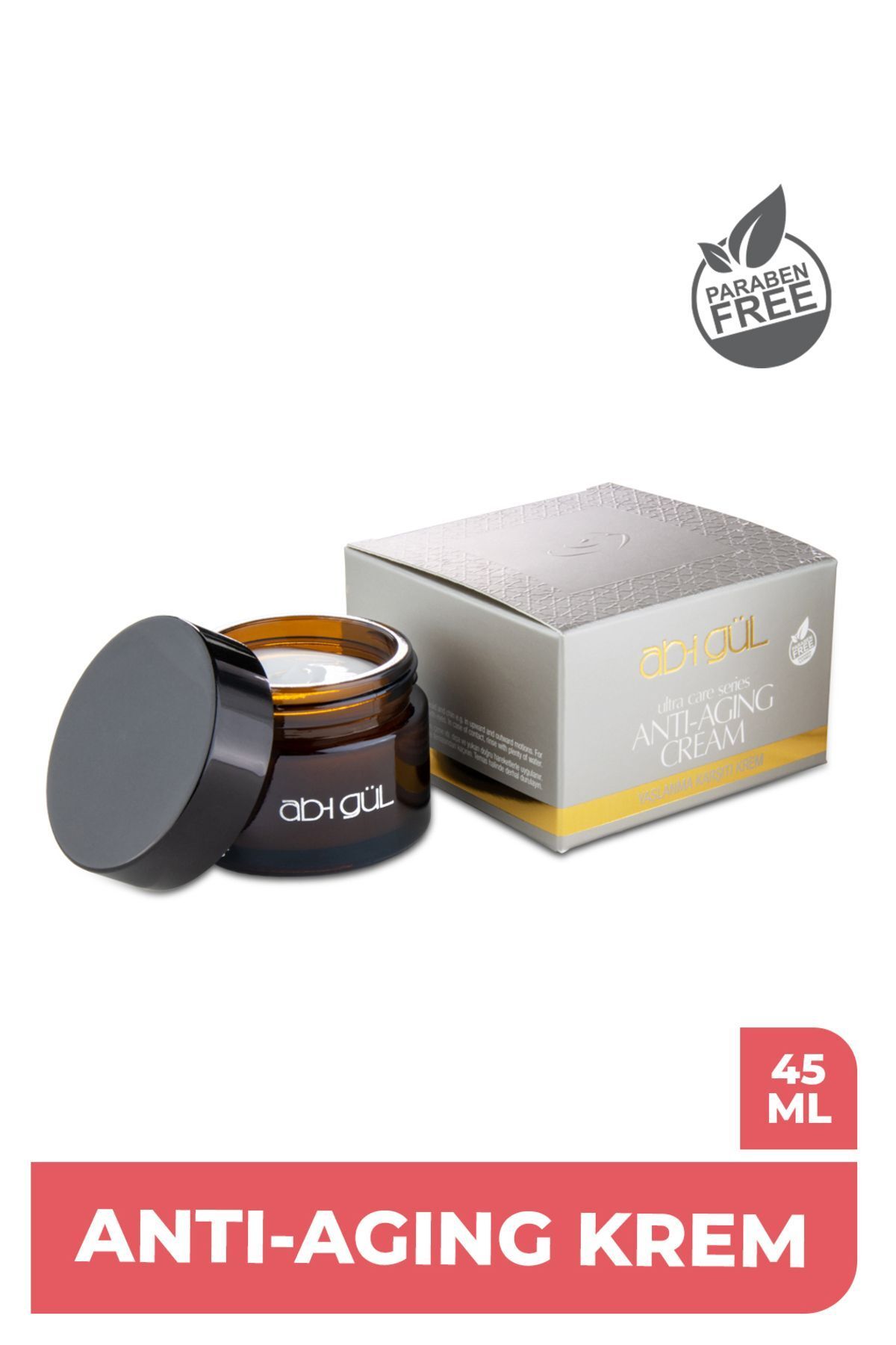 Ab-ı Gül Yaşlanma Karşıtı Kırışıklık Önleyici Anti-aging Krem 45 ml Hyalüronik Asit & Yoğun Hidrasyon