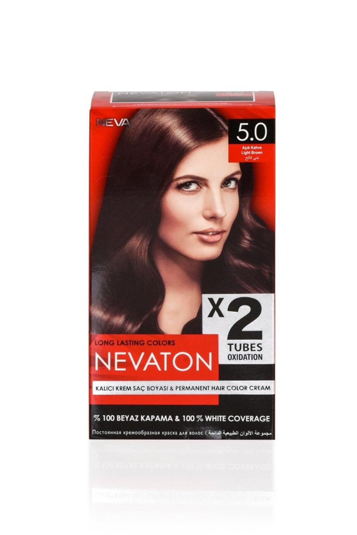Nevaton 2 Li Saç Boyası 5.0 Açık Kahve