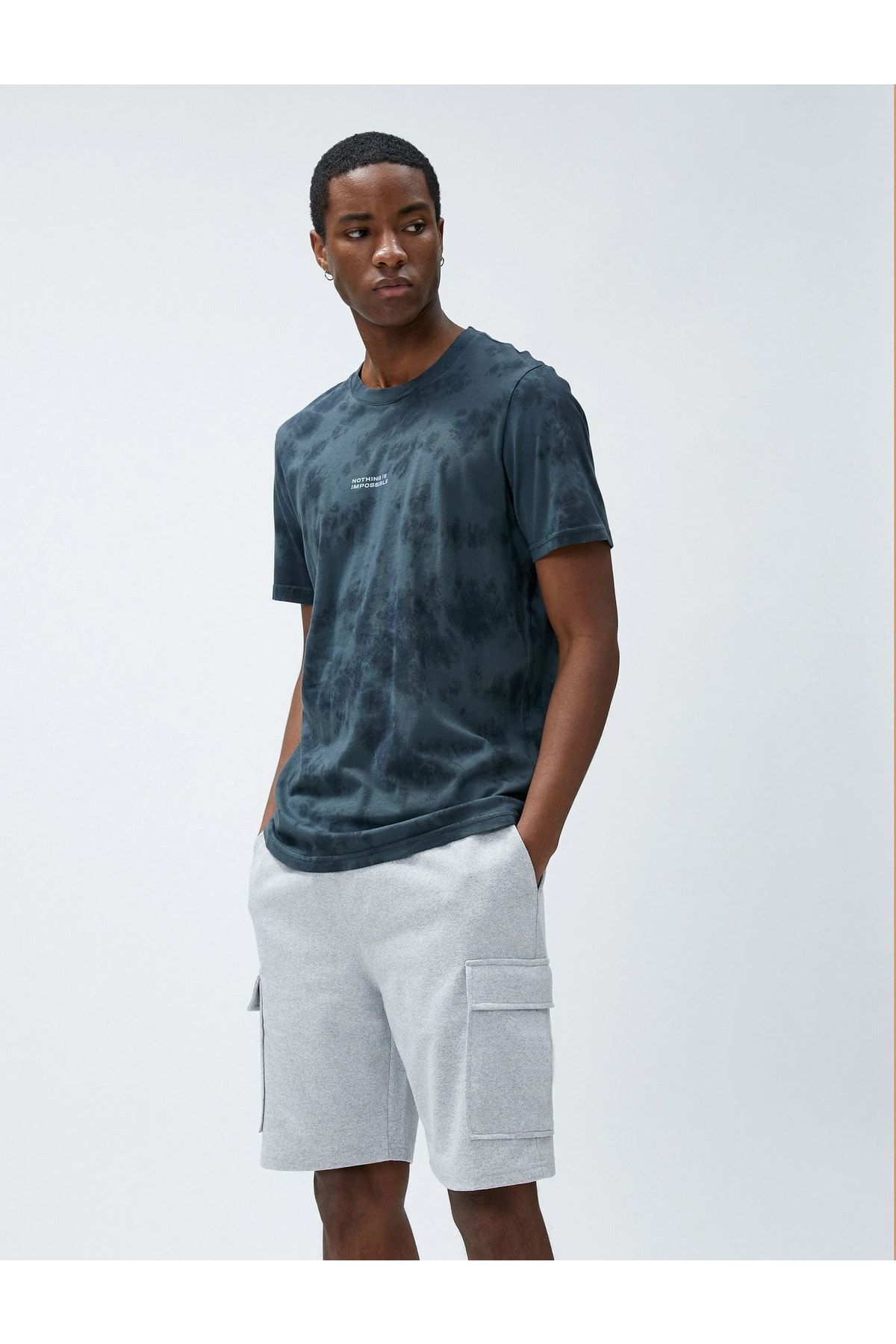 OXVİN Multi Pocket Bel Lastikli Bağcıklı Oversize Normal Boy Erkek Şort (RAHAT KALIP)