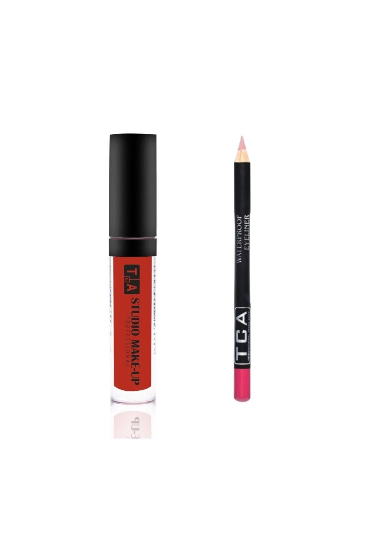TCA Studio Make Up Tca Studio Make-Up Fırçalı Likit Mat Ruj ve Dudak Kalemi Seti Lip Liner - Lip Gloss
