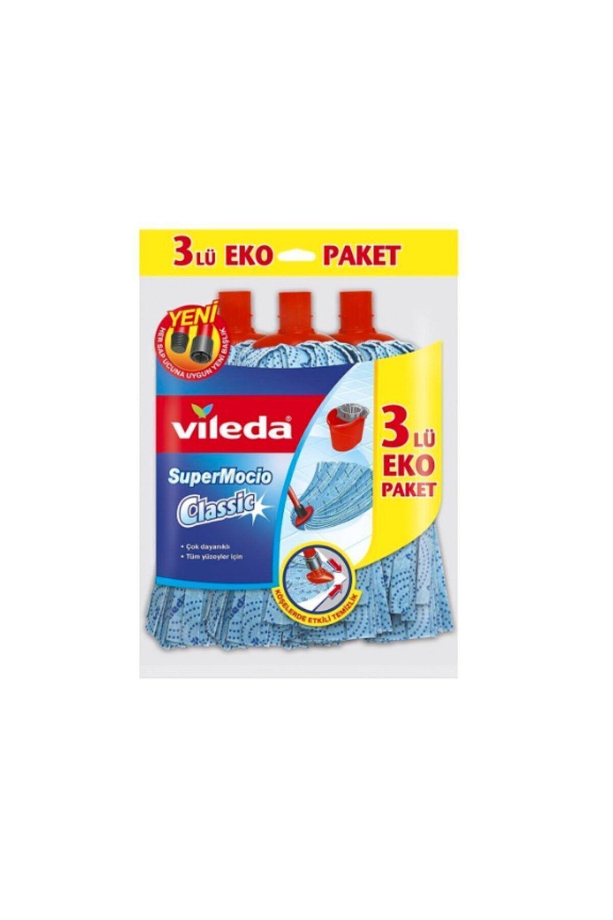 Vileda Süper Mocio Paspas Klasik 3 Lü Paket