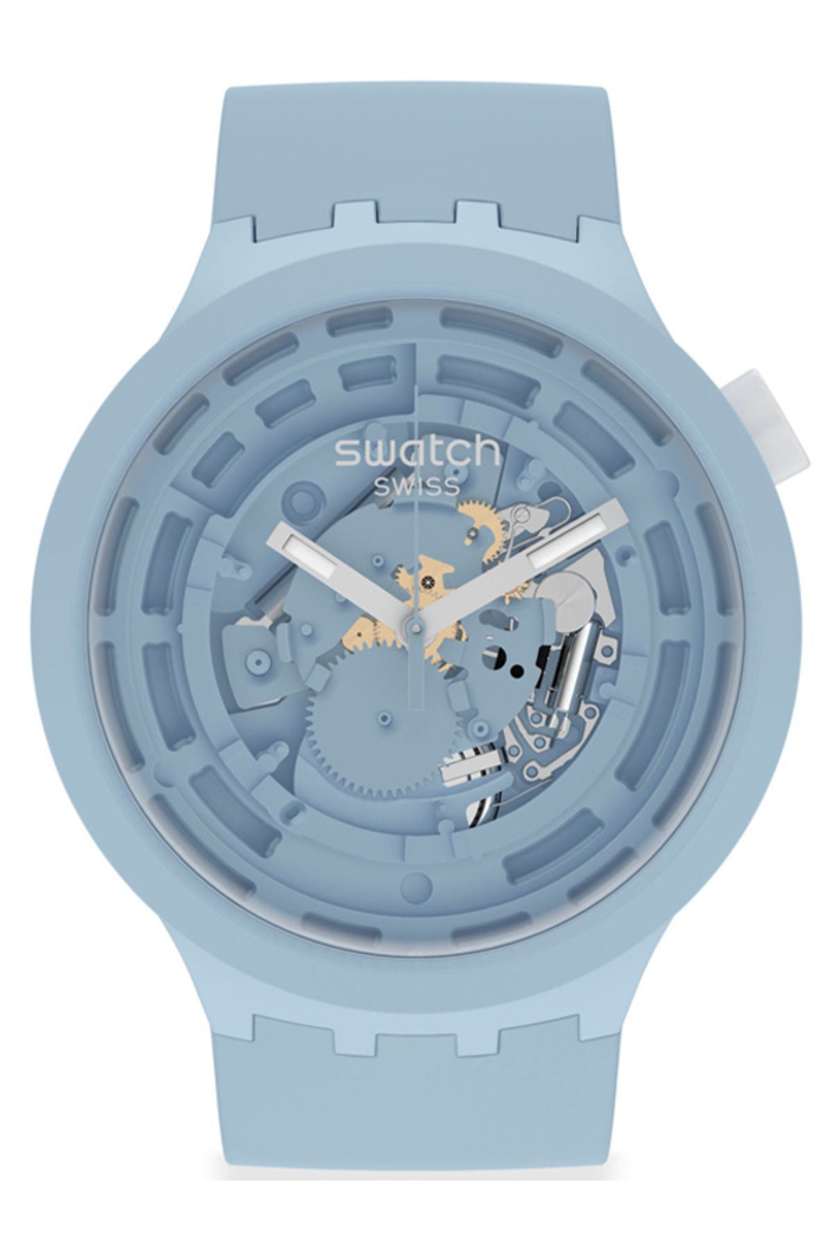 Swatch Sb03n100 C Blue Big Bold Ceramic Kol Saati