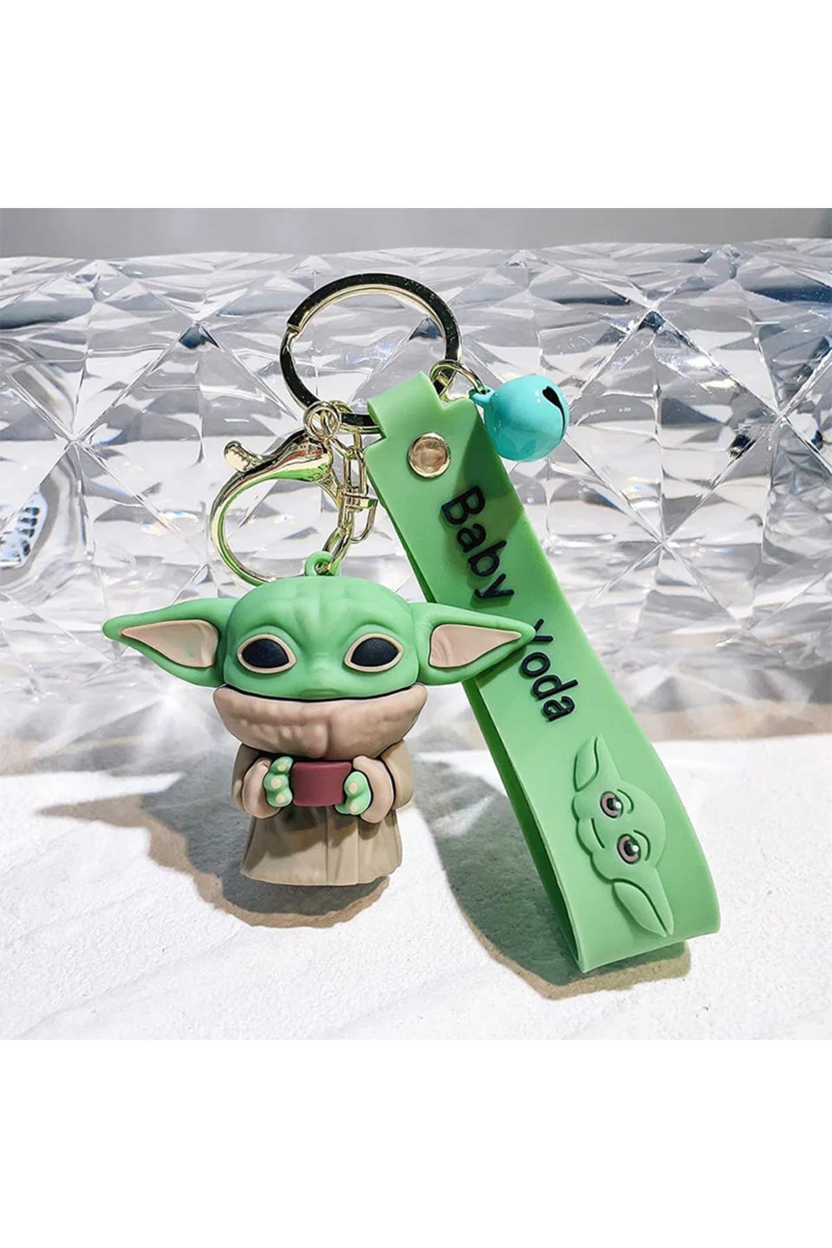 Köstebek Star Wars - Baby Yoda Grogu Soup Silikon Anahtarlık