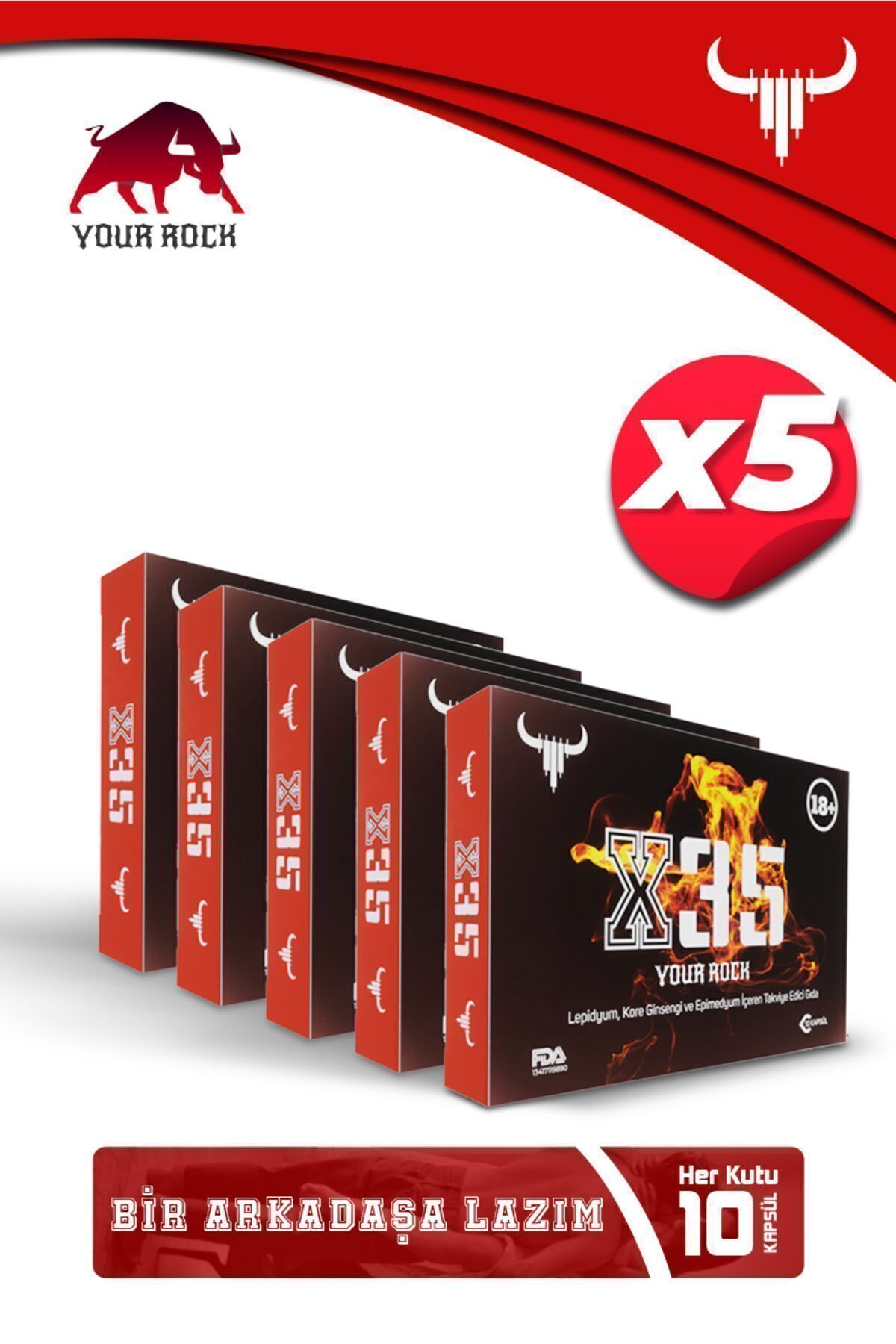 X35 Ginseng 50 Bitkisel Kapsül