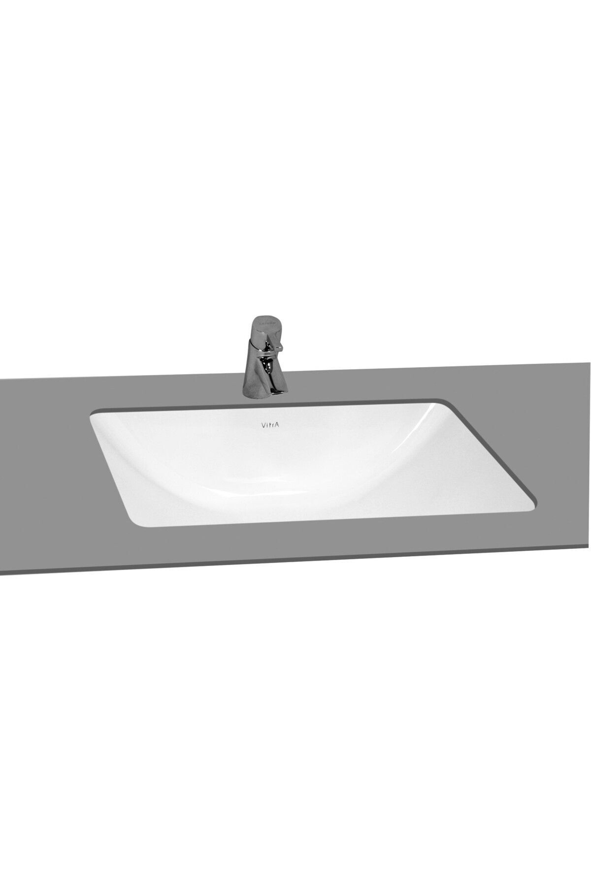 VitrA S20 5339b003-0012 Tezgah Altı Lavabo, 48 Cm, Beyaz