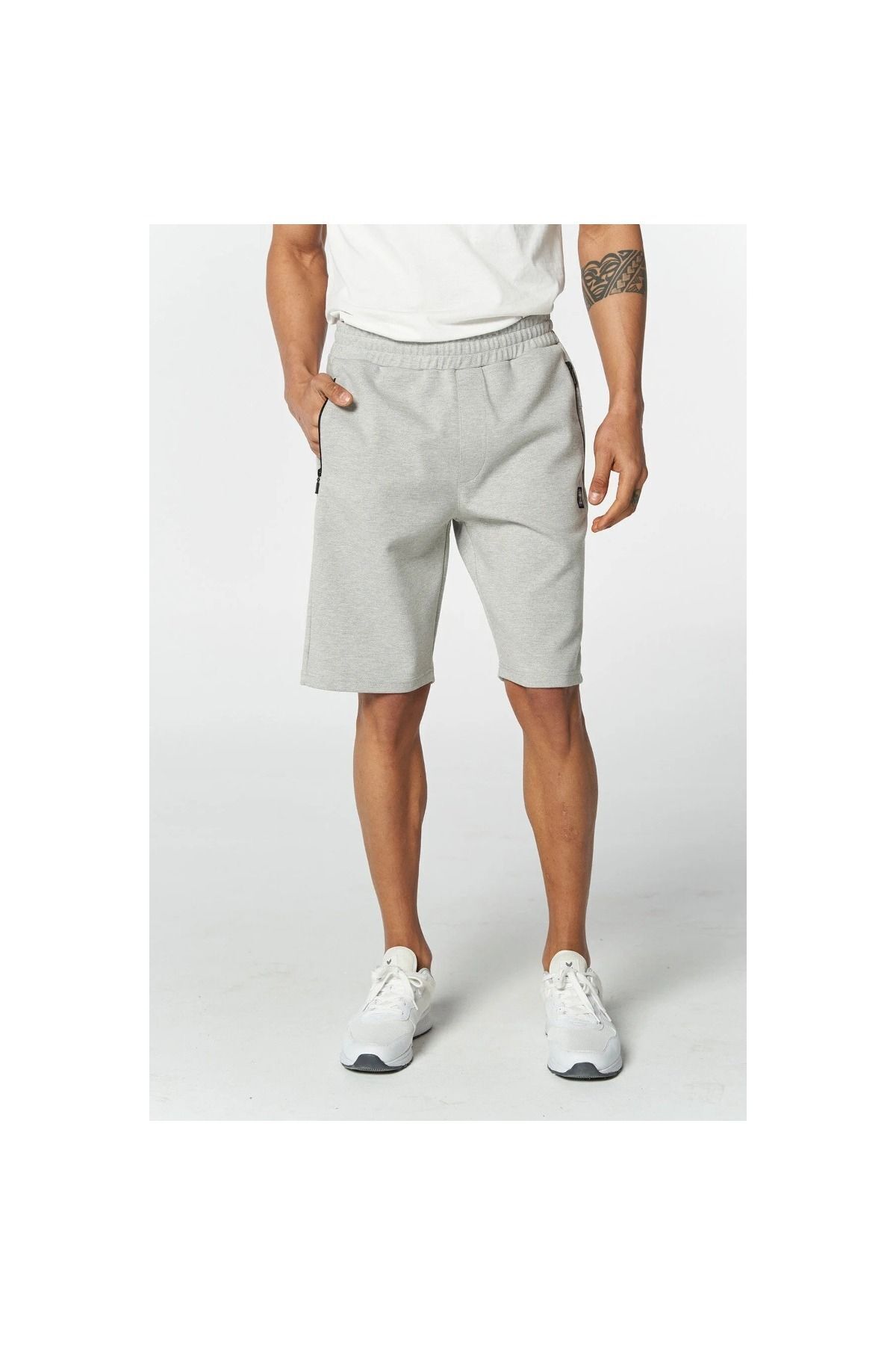 hummel 931663-2006 Hummel Hmlt-Mt Interval Shorts Erkek Şort GREY MELANGE