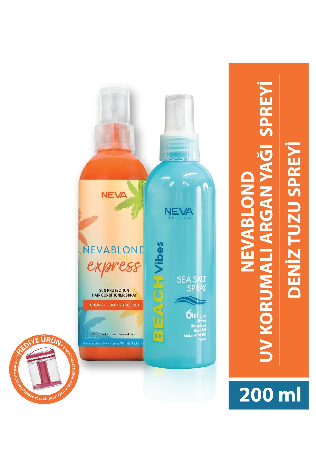 Nevablond Express Sun Sprey 200ml ARGAN + UVA / UVB FILTERED