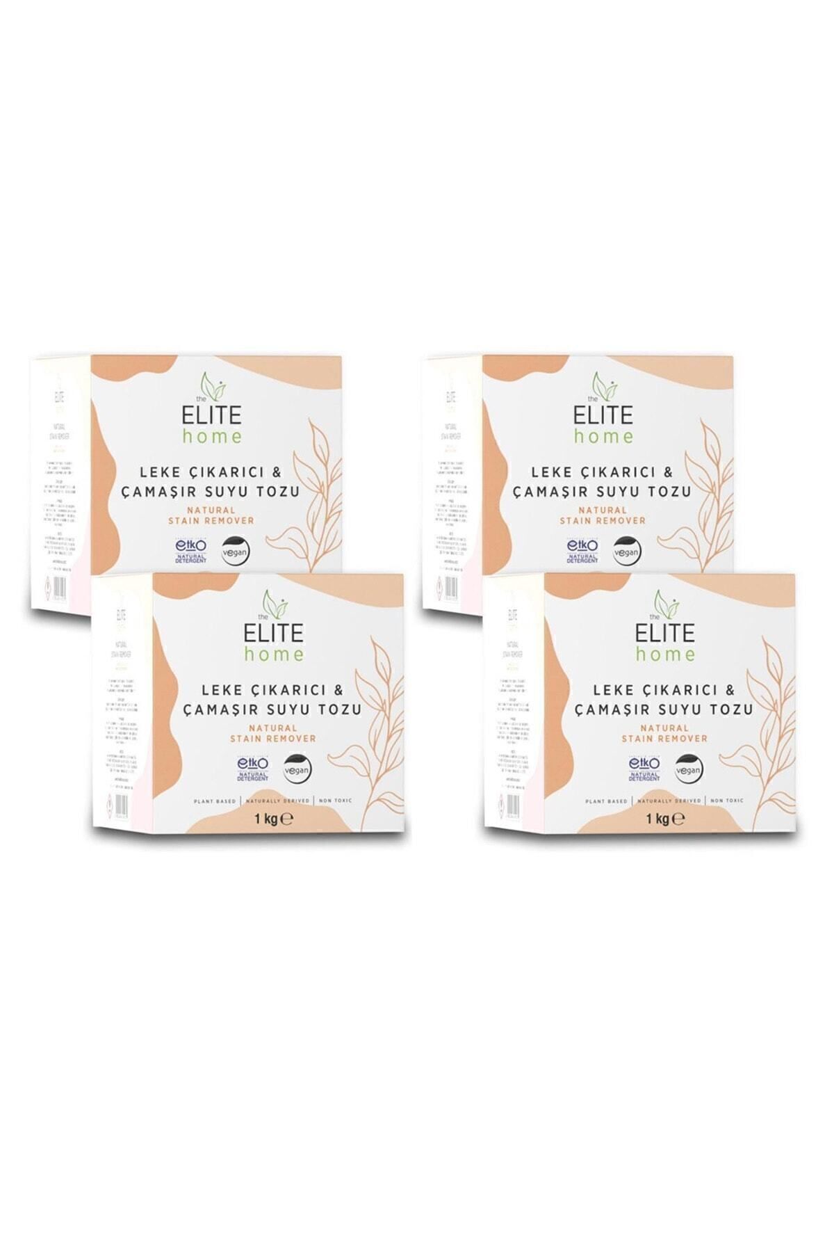 The Elite Home Doğal Ve Vegan Sertifikalı Leke Çıkarıcı Ve Çamaşır Suyu Tozu 1 Kg *4 Adet