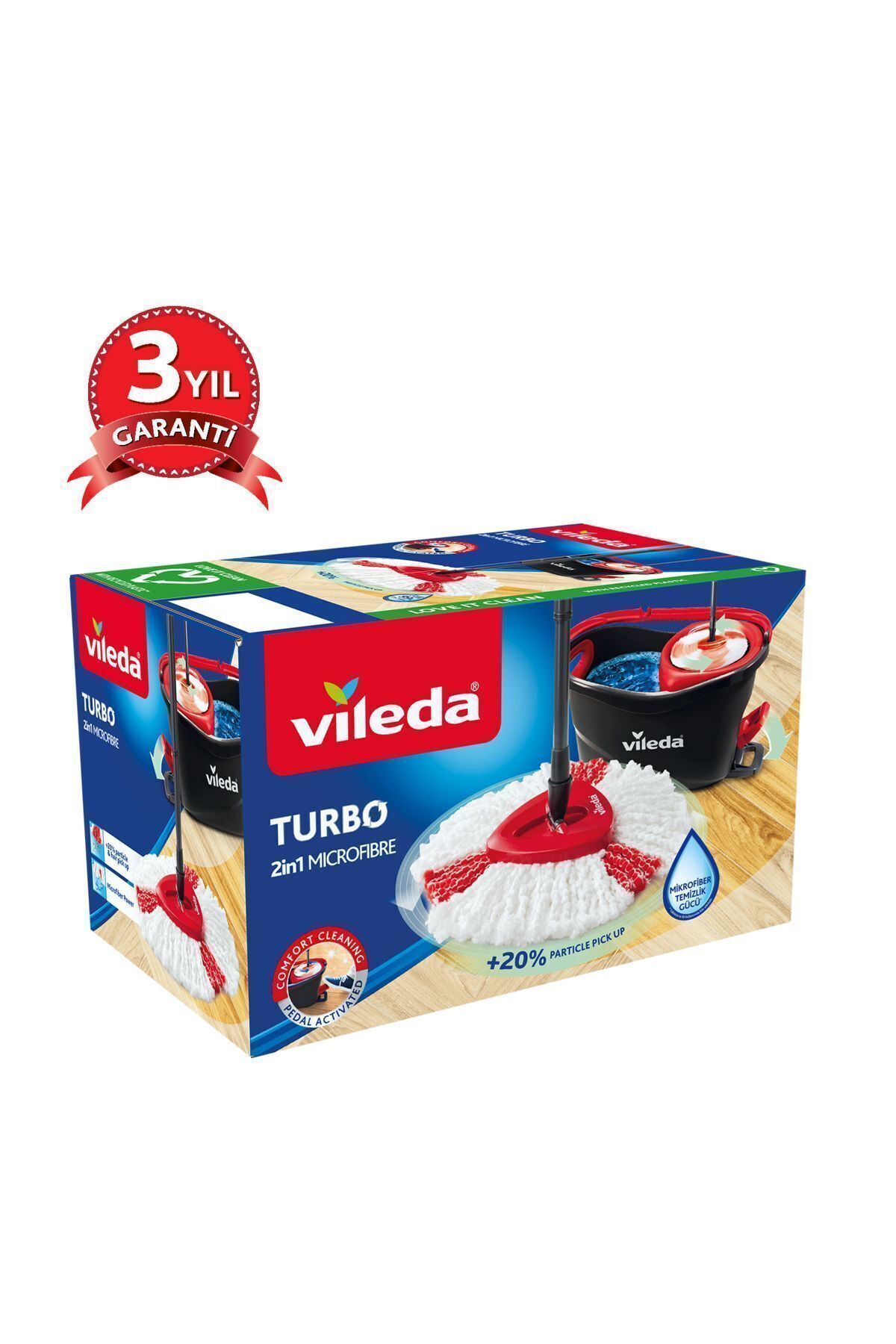 Vileda Turbo 2in1 Pedallı Temizlik Seti