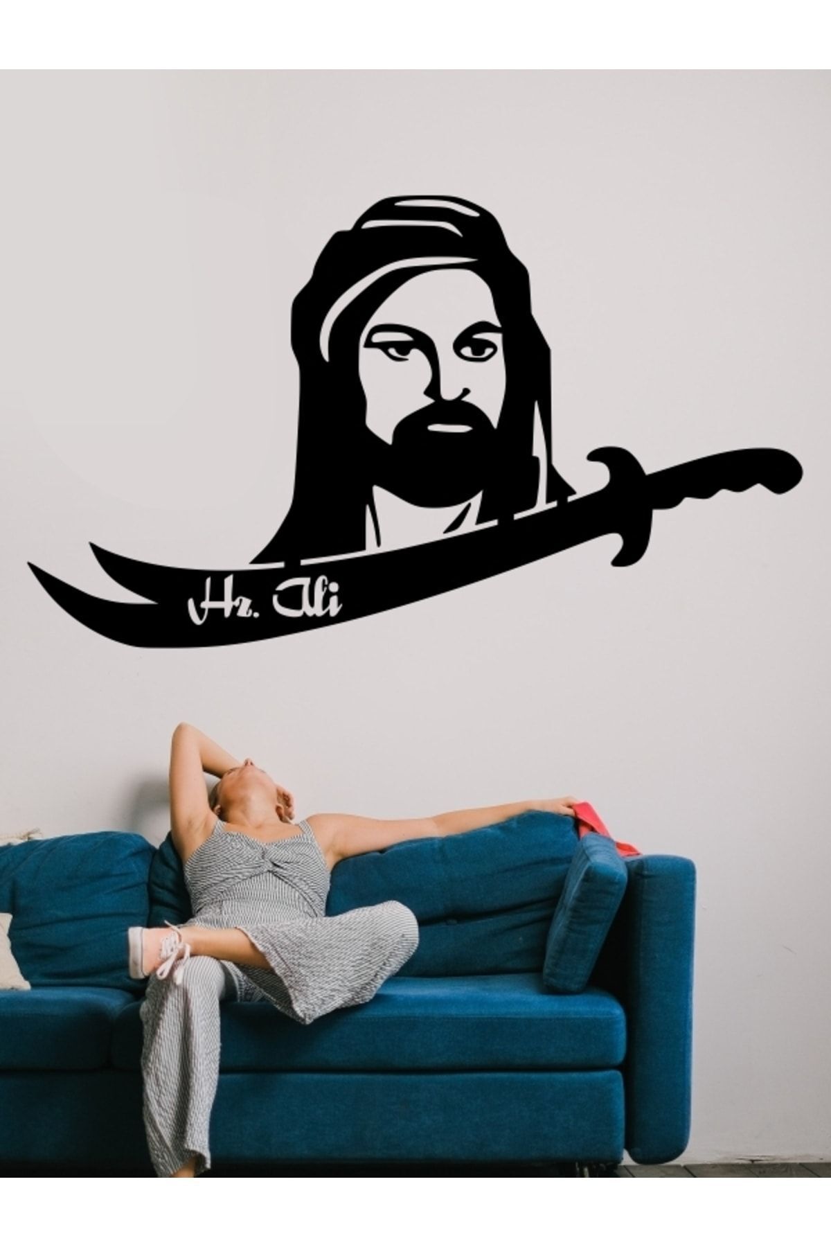 Teknik Reklam Hz Ali Kılıcı Zülfikar Duvar Stickerı - Farklı Ölçü Seçenekli