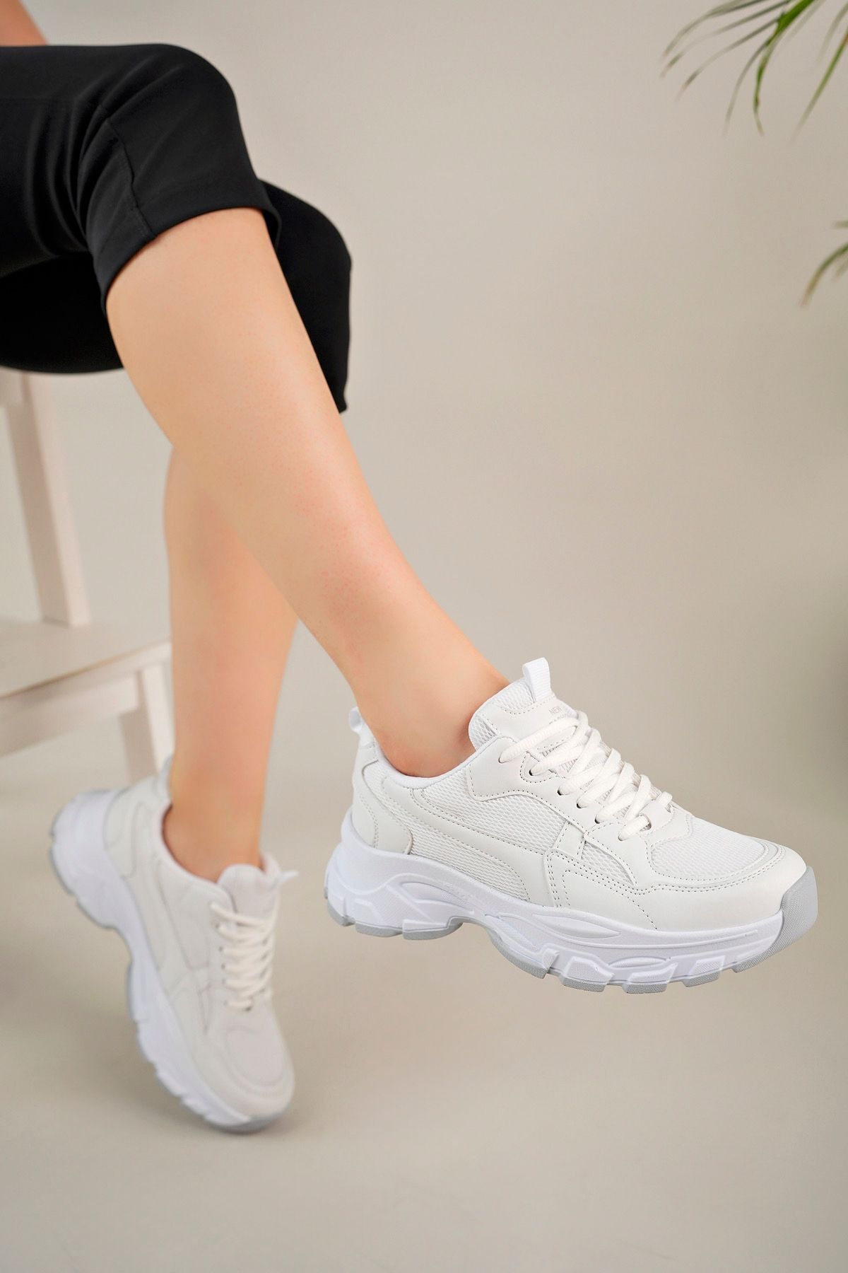 McDark Beyaz Kadın Sneakers Ayakkabı