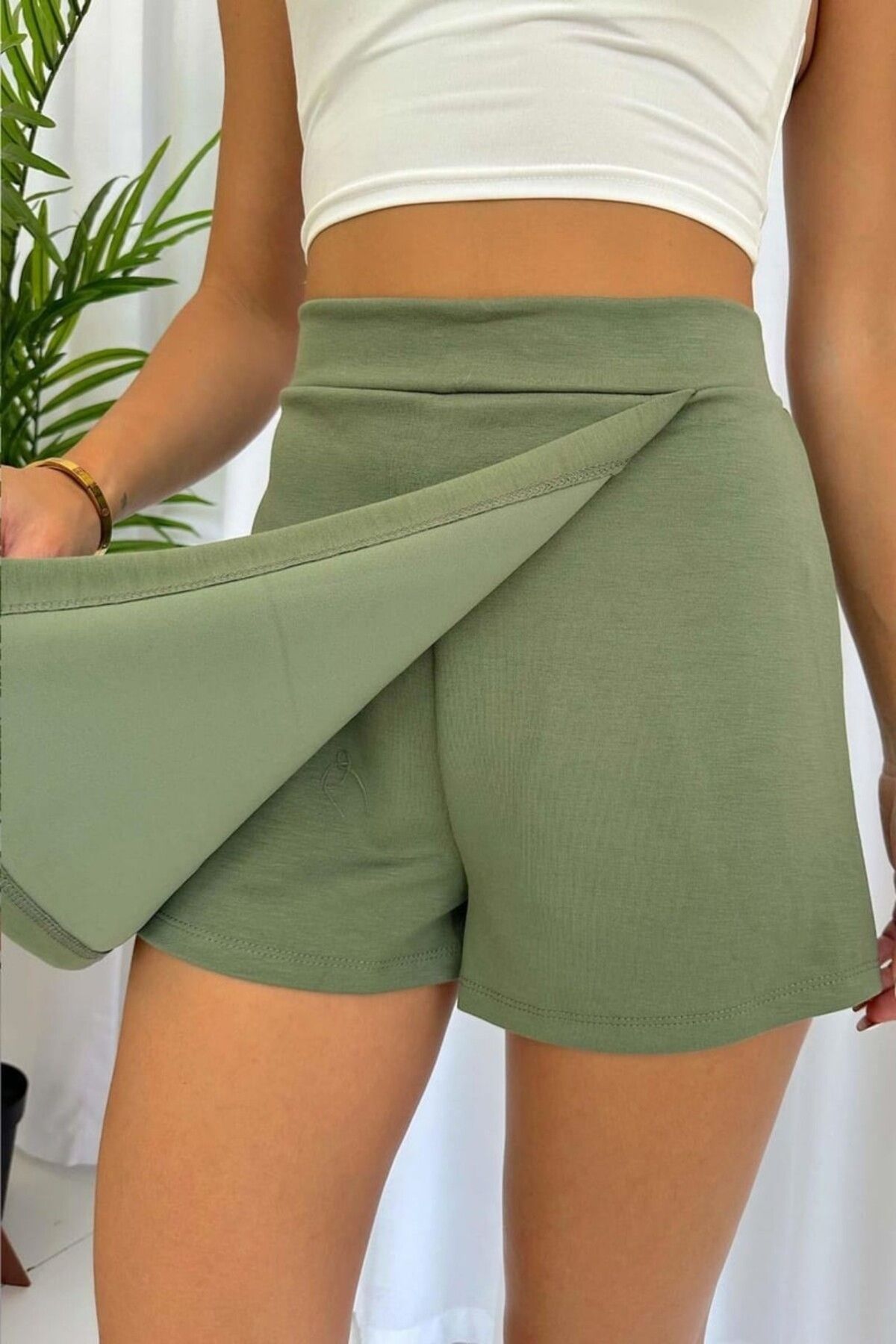 lady special Modal Kumaş Şort Etek