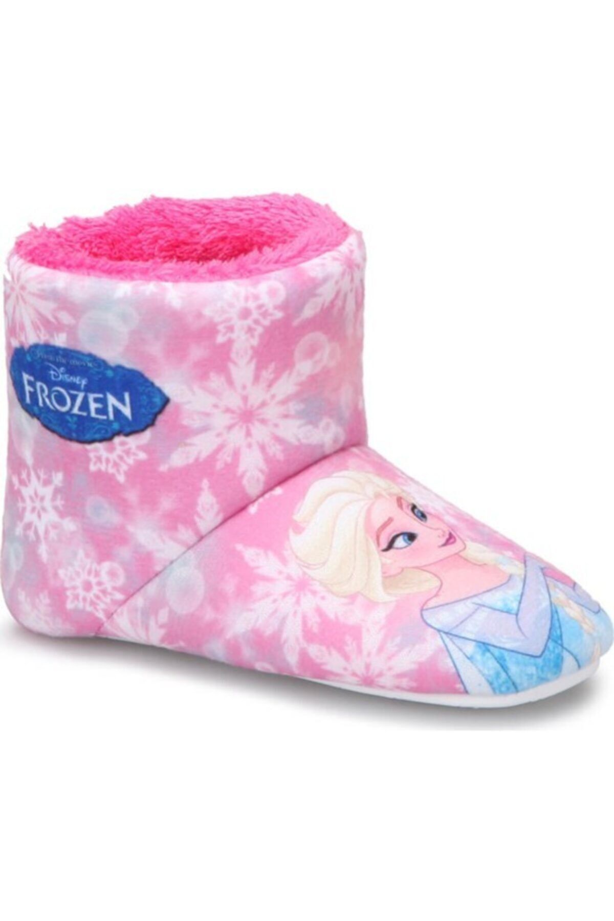 Frozen Kız Çocuk Pembe Elsa Anna Terlik Panduf Kreş Ev Ayakkabısı