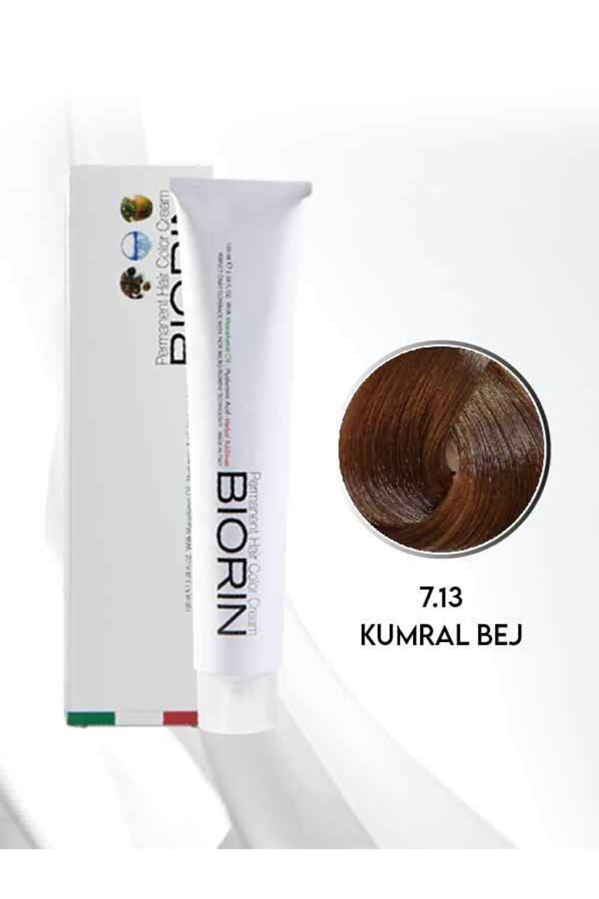 Biorin Permanent Hair Color Cream 100 Ml No: 7.13 Kumral Bej