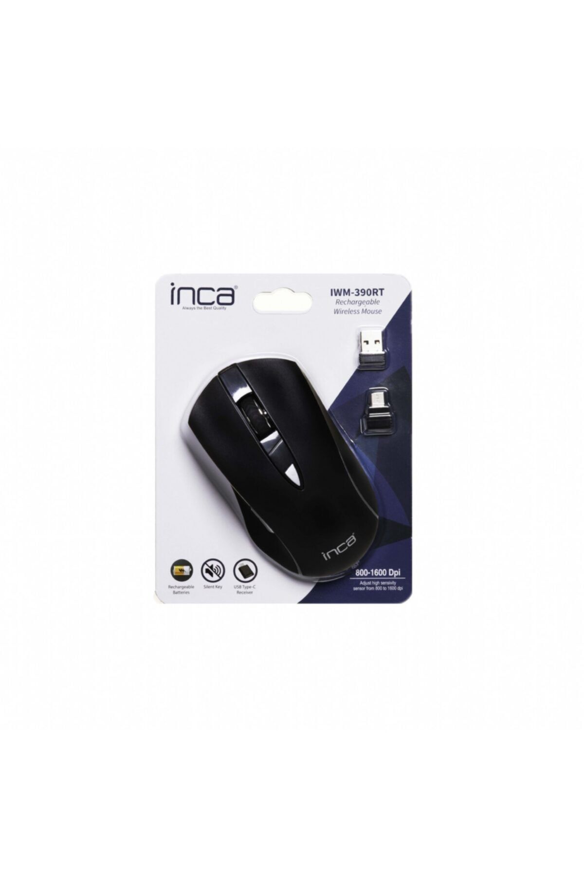 Inca Rgb Silent Type-c-usb Wireless Kablosuz Mouse (sessiz) Şarjlı Iwm-390rt