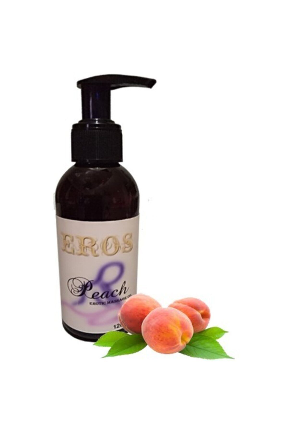 Eros Hologramlı  Peach Erotic Massage Oil 120 ml Şeftali Kokulu Erotik Masaj Yağı