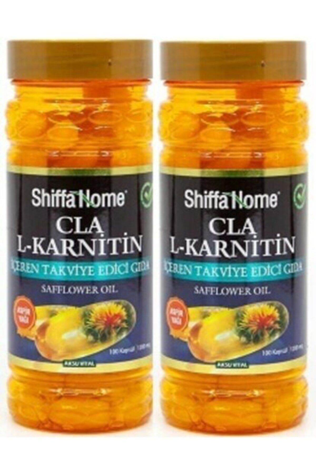 Shiffa Home 2 Kutu Aksu Vital Cla Aspir Yağı L - Karnitin 1200 Mg X 100 Kapsül X 2