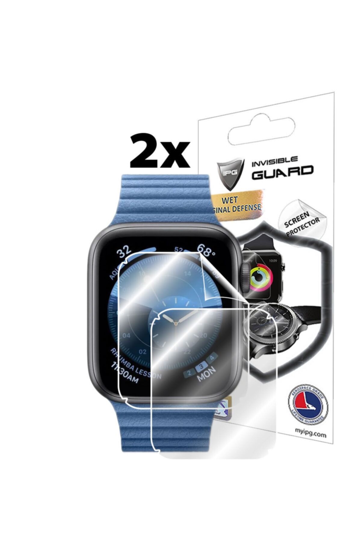 Ipg Ekran Koruyucu Apple Watch Series 6 44 mm Uyumlu 2 Adet