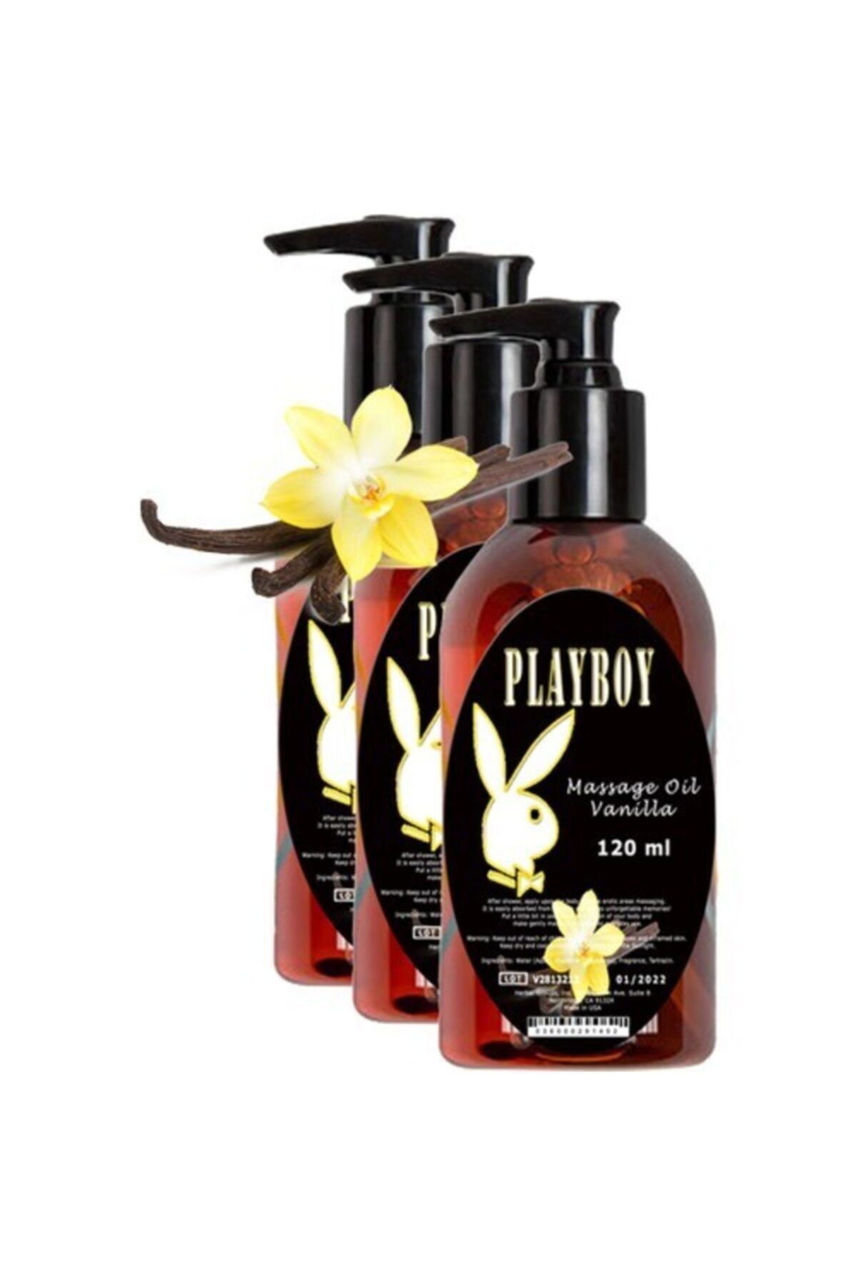 Playboy Cobeco Pharma Doğal Kayganlaştırıcı Masaj Yağı 100ml / Natural Massage Lubricant Oil 100ml