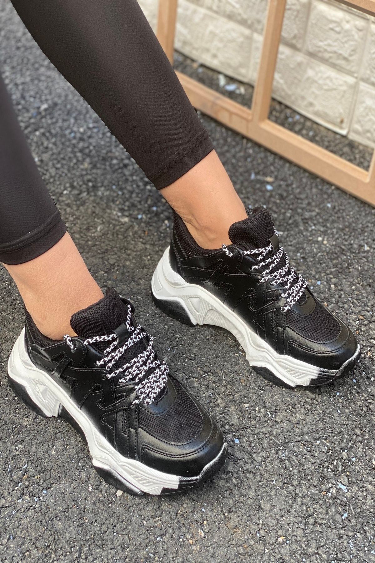 İnan Ayakkabı Siyah - Kadın Sneakers