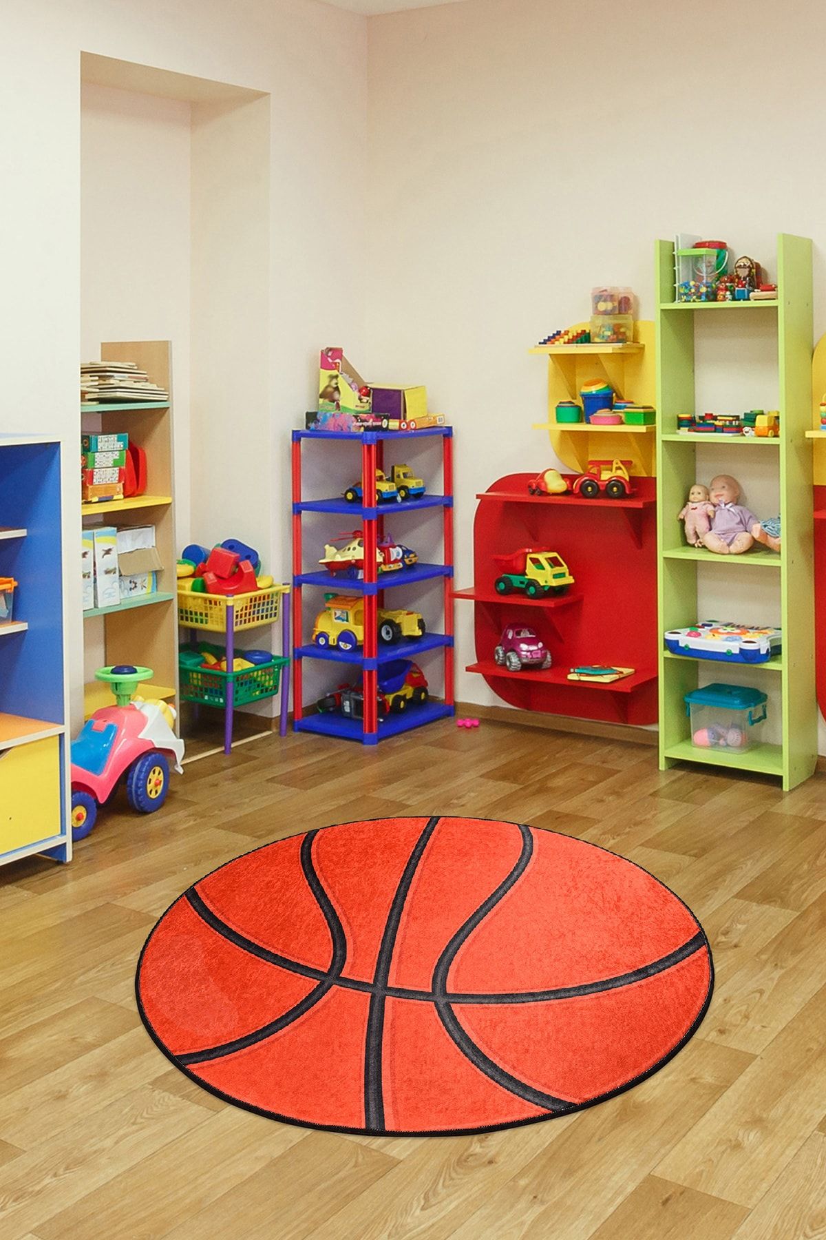 Chilai Home Basketball Çap Çocuk Halıs Djt Çocuk Ve Bebek Halısı Yıkanabilir ,kaymaz Taban Leke Tutmaz