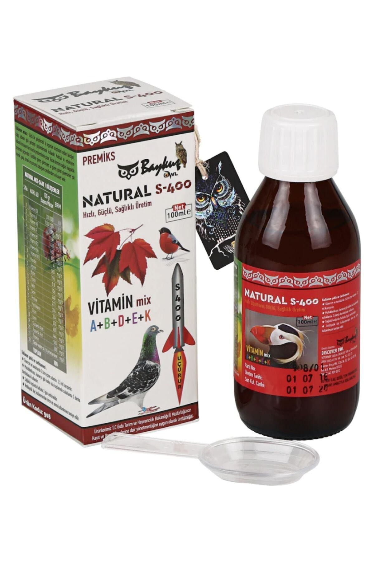 Baykuş Natural Mix S-400 - Kuş Geliştirici Vitamin