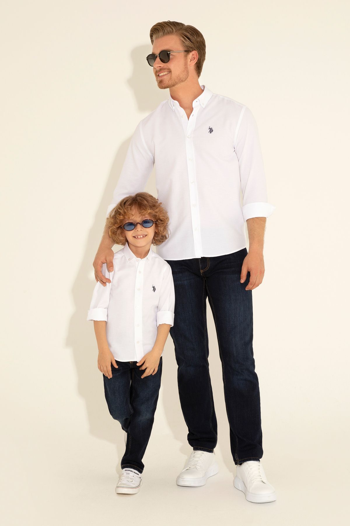 U.S. Polo Assn. Erkek Beyaz Uzun Kollu Basic Gömlek 50288629-vr013