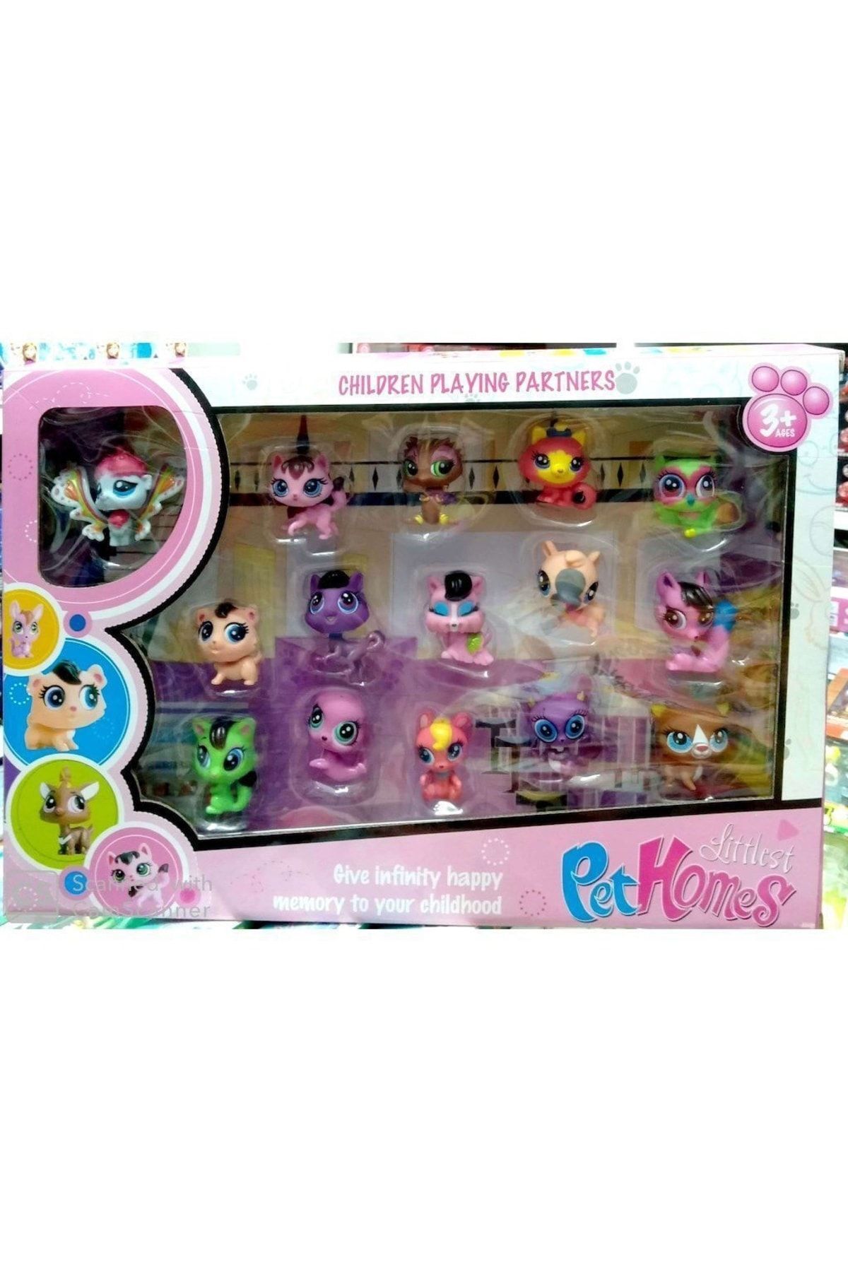 scntoys Oyuncak Miniş Seti 15li Miniş Seti Littlest Petshop 15 Li Miniş Figür Seti Oyuncak Minişler