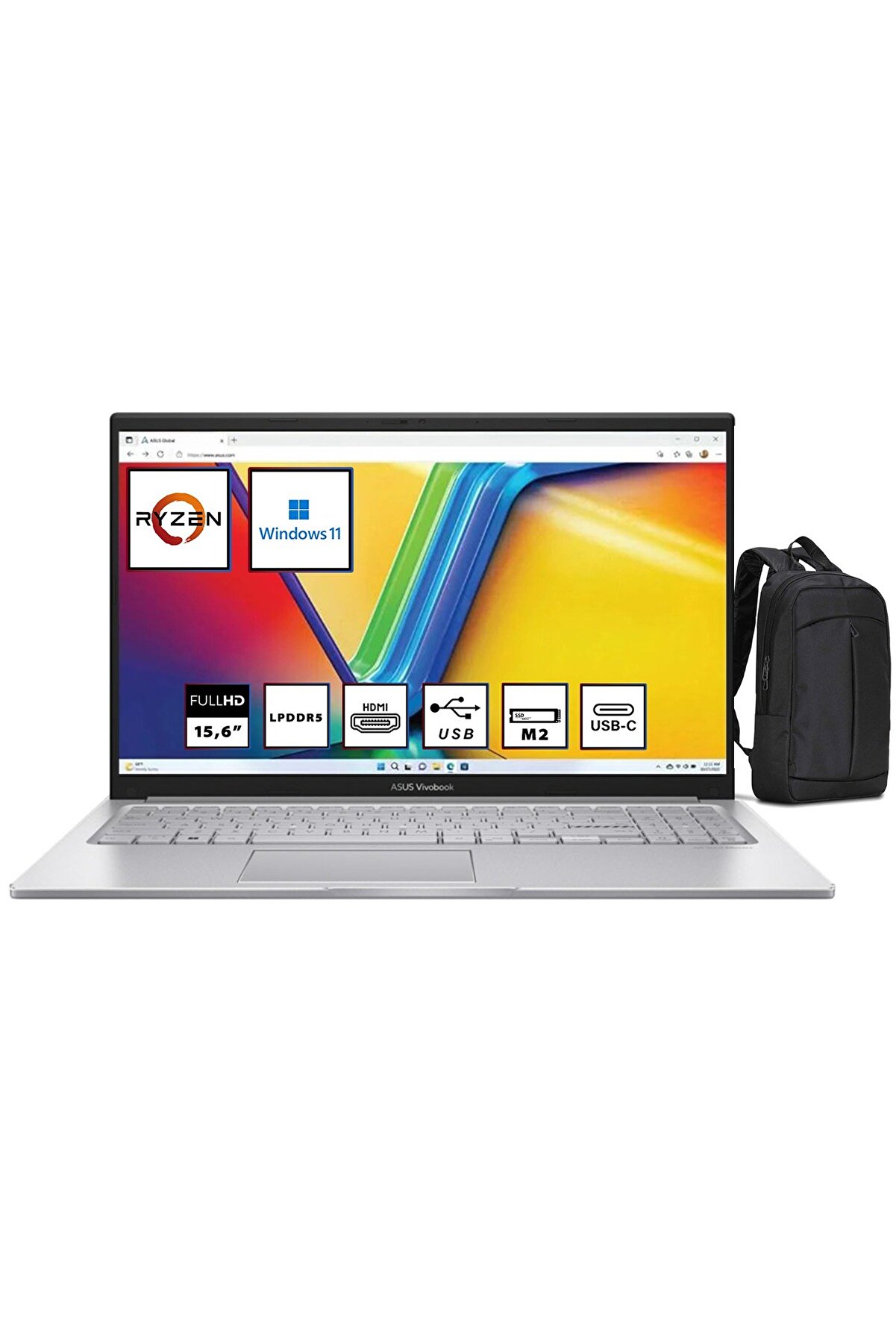 Vivobook Go 15 E1504FA R5-7520U 8GB 1TB SSD 15.6