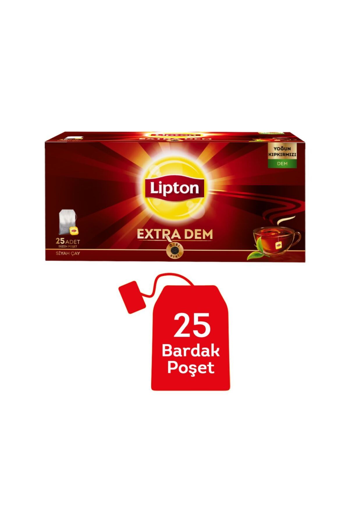 Lipton Extra Dem Bardak Poşet Çay 25'li
