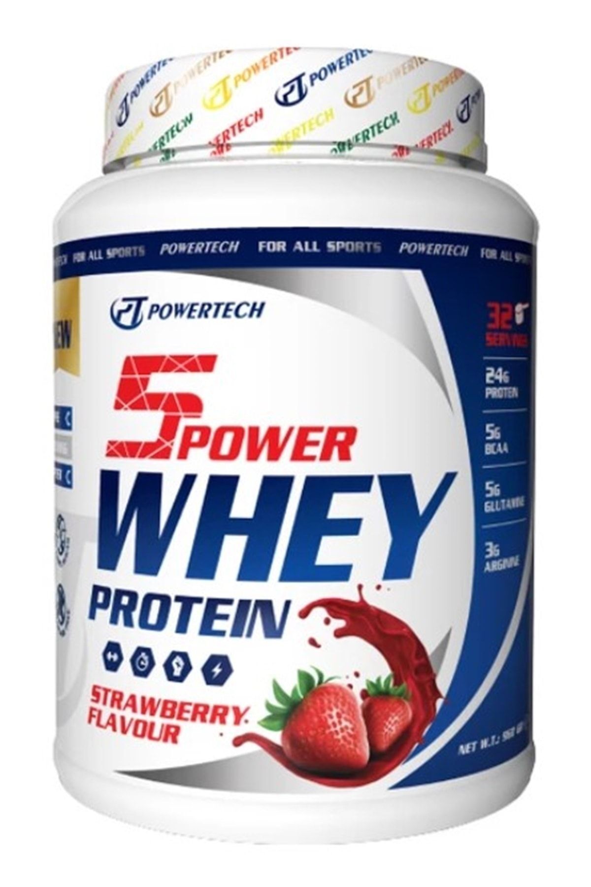 POWERTECH 5power Whey 960 gr Çilek