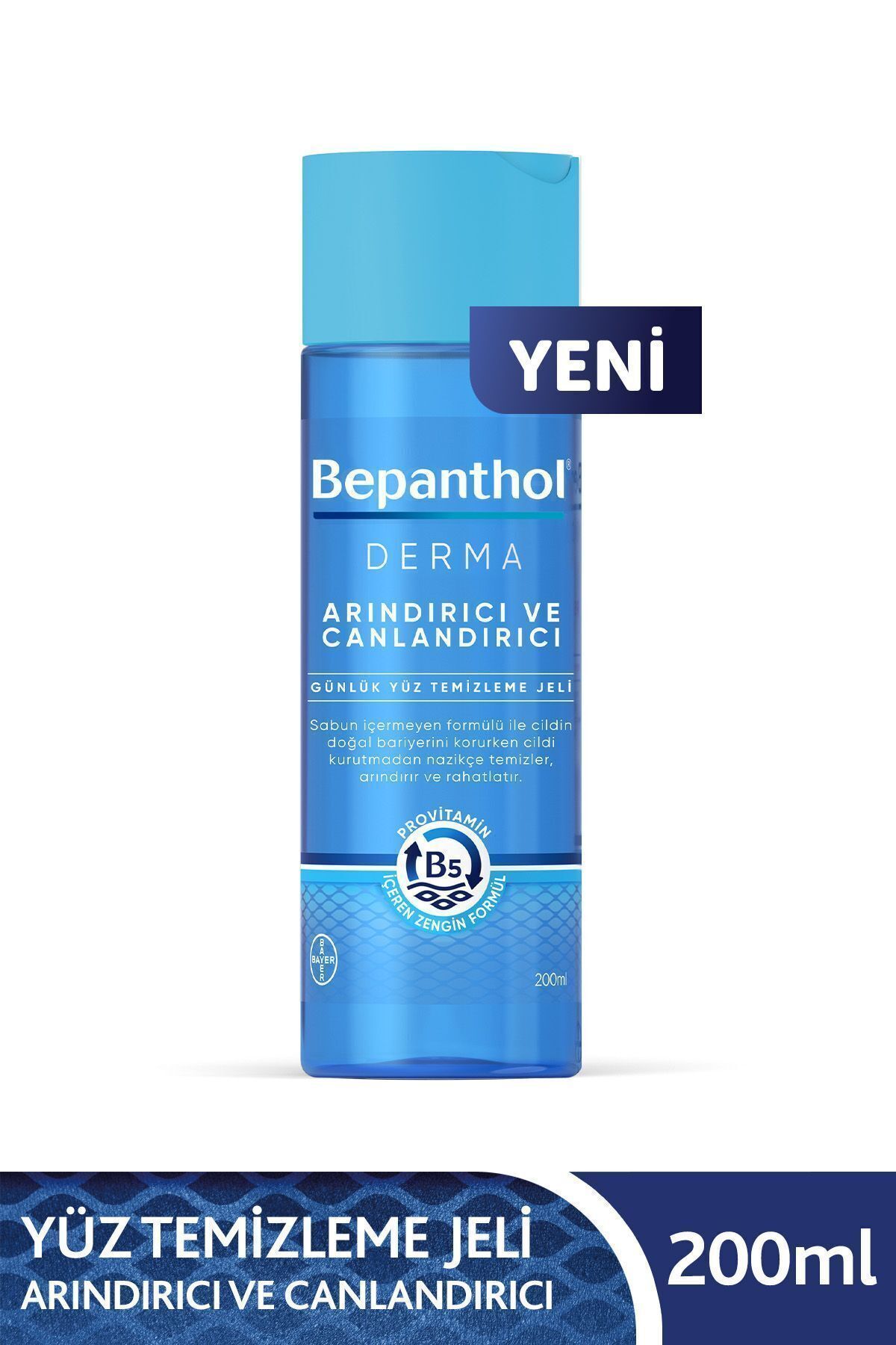 Bepanthol Derma Arındırıcı & Canlandırıcı Günlük Yüz Temizleme Jeli 200 ml