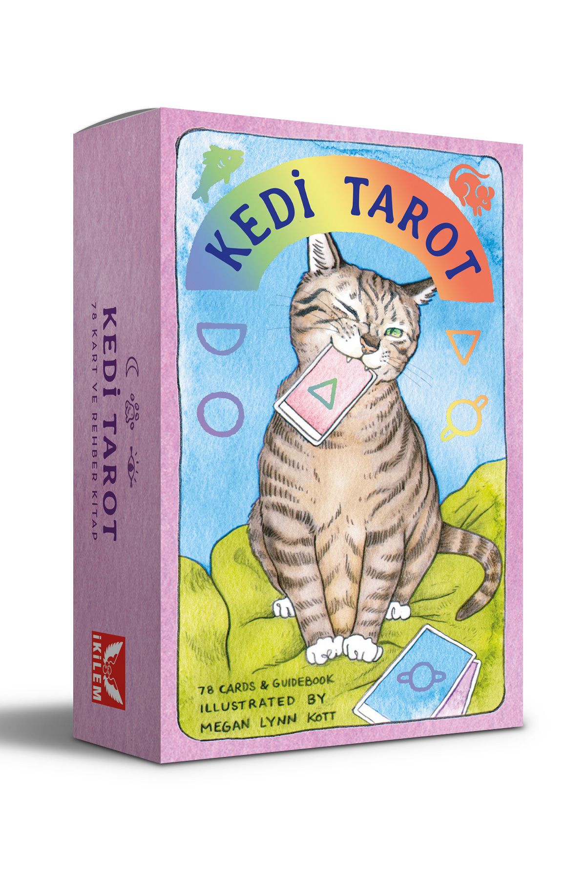 İkilem Yayınevi Kedi Tarot Destesi - 78 Tarot Kartı Ve Rehber Kitap Özel Kutulu Set (YENİ KARTON KUTU)