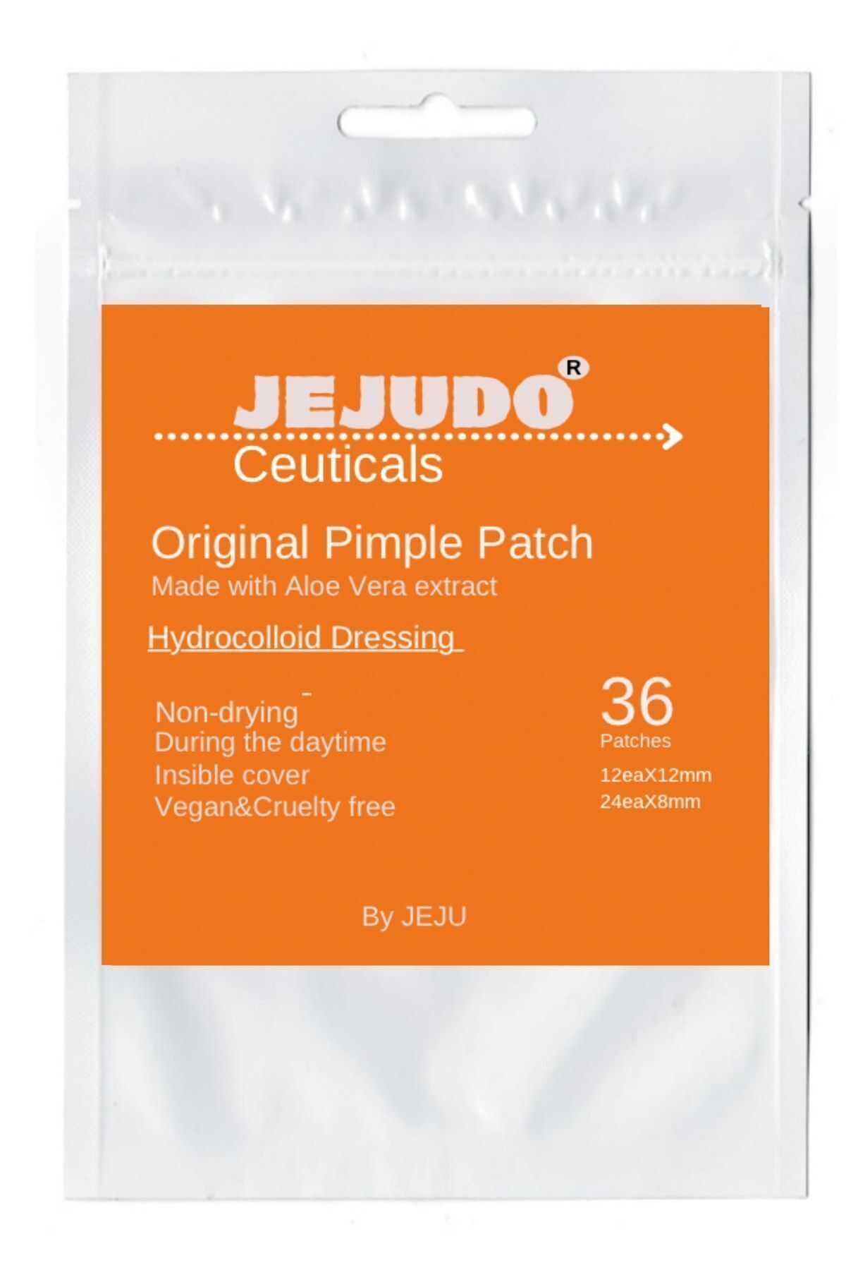 JEJUDO Ceuticals Original Pimple Patch 36 Patch - Akne Ve Sivilce Bandı