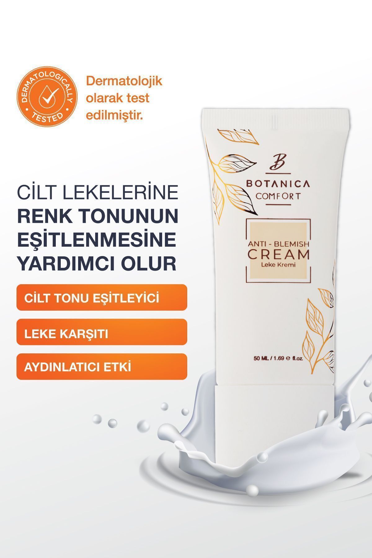 BOTANICA COMFORT Cilt Tonu Eşitleyici Leke Karşıtı & Nemlendirici Bakım Kremi 50 ml