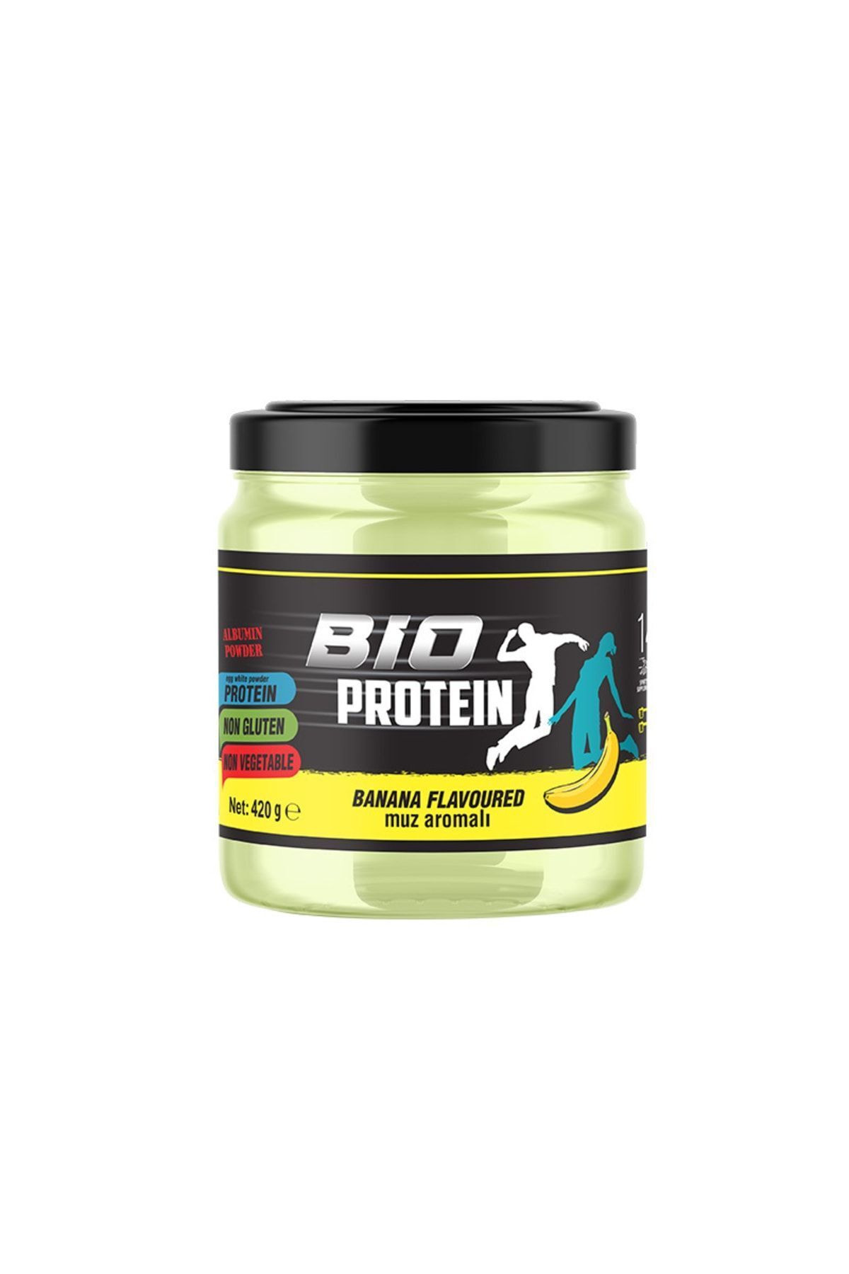 bioprotein Muz Aromalı Yumurta Akı Tozu Egg White Powder 420 gr