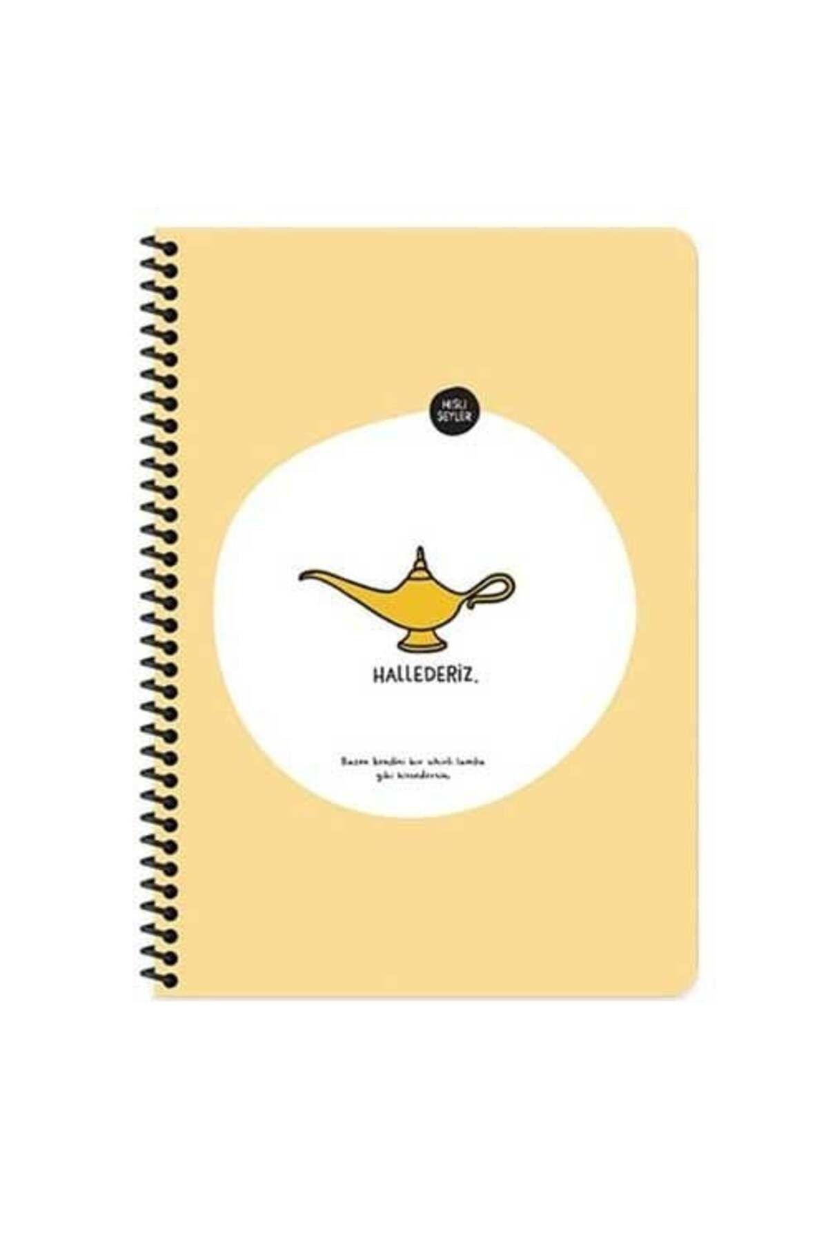 Hisli Şeyler 16,5*22,5 80Yp.Kar.Stickerli Defter - Hallederiz