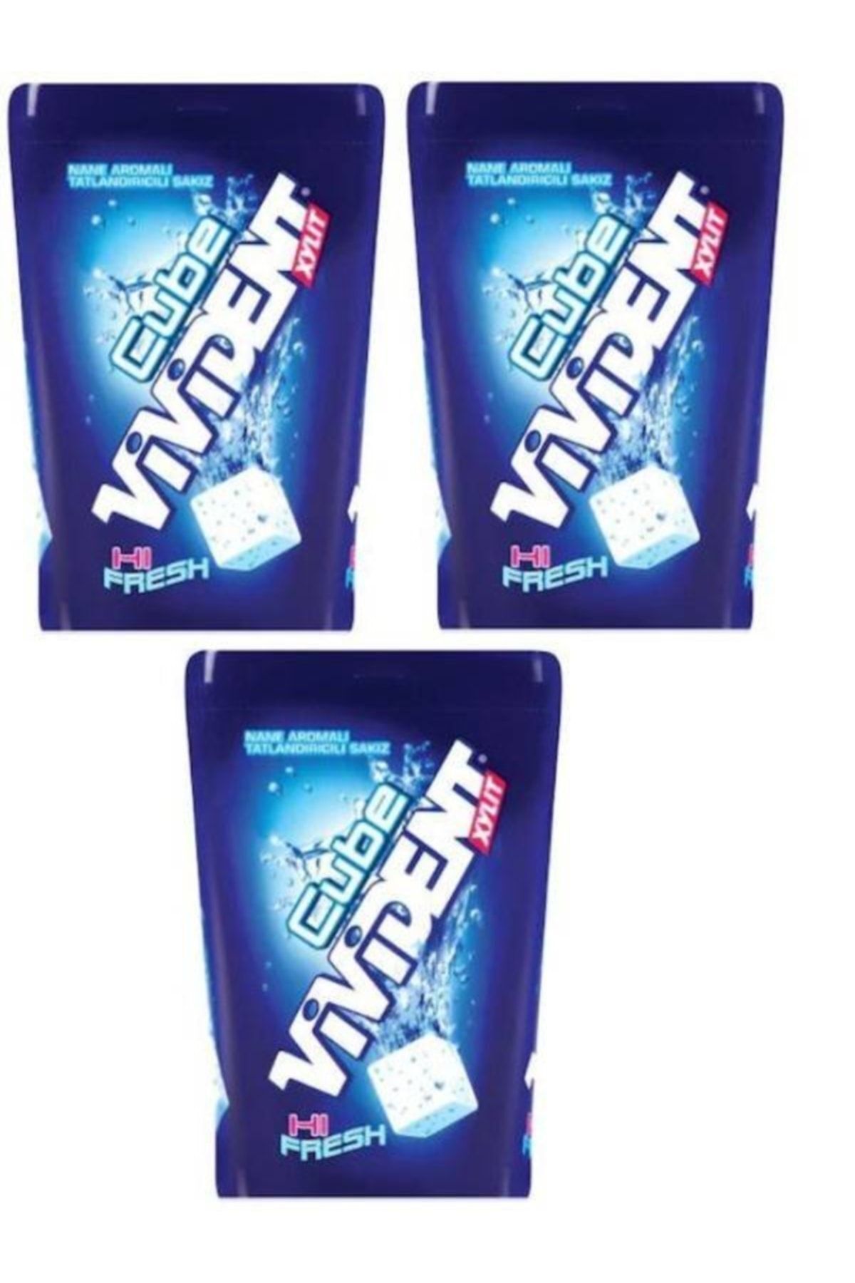 Vivident Mega Cube Naneli Sakız 3 Adet 86gr