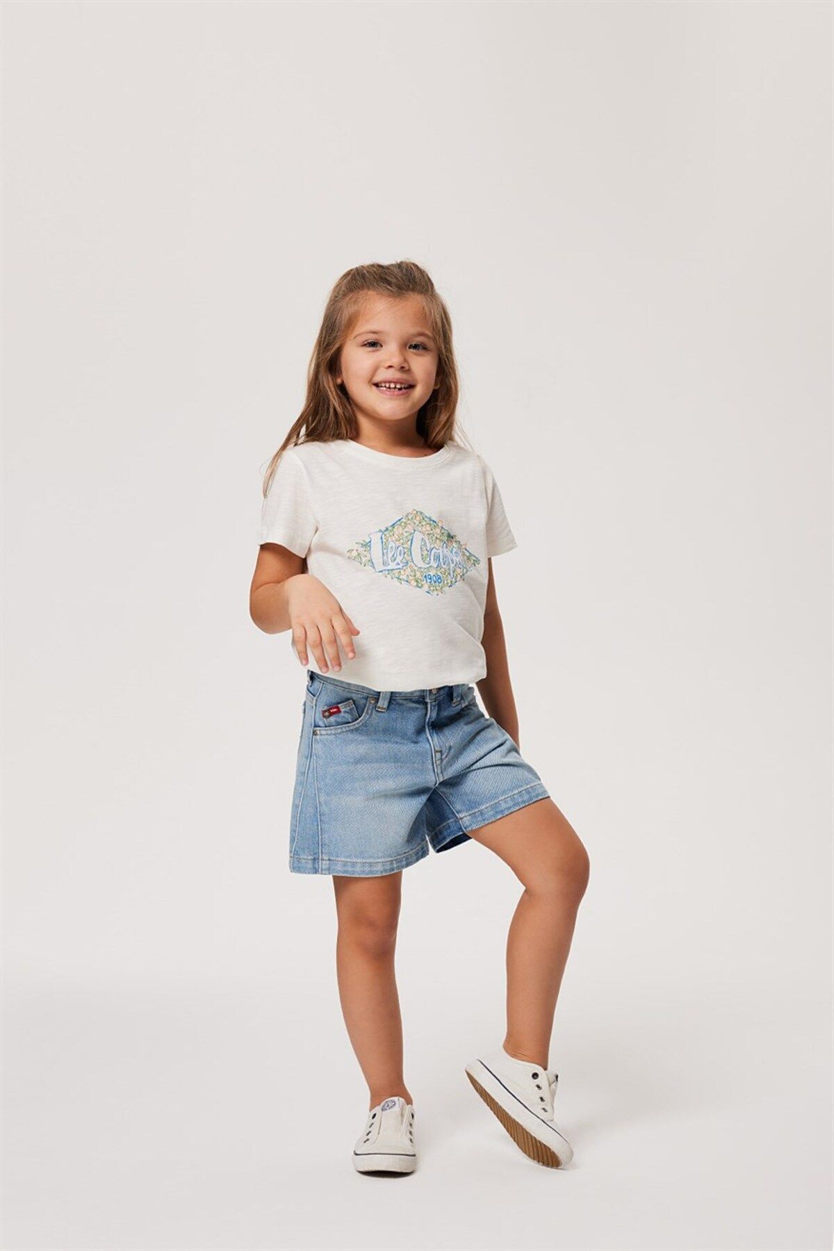 Lee Cooper Wave Kız Çocuk Jean Şort Lıght