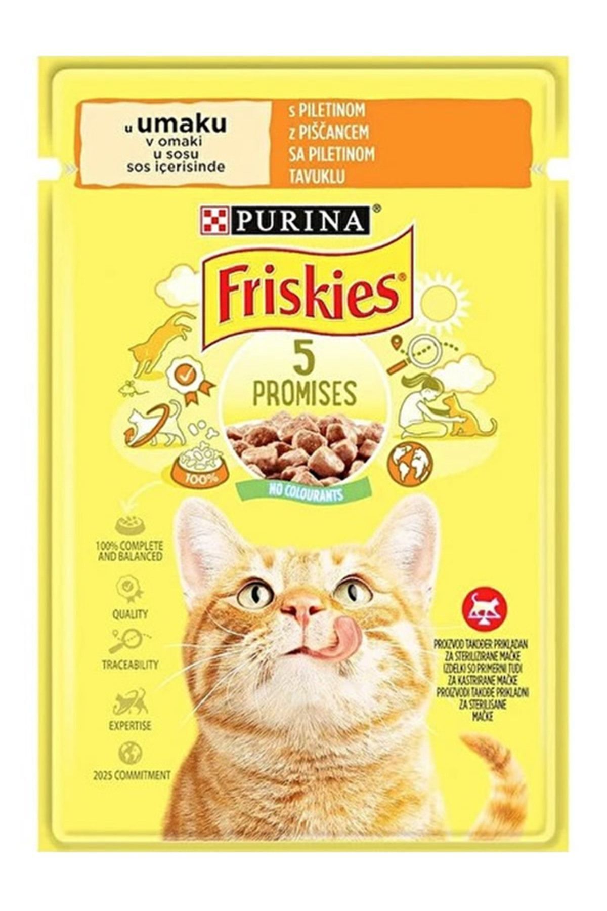 Friskies Tavuklu Soslu Yaş Kedi Maması 85 gr